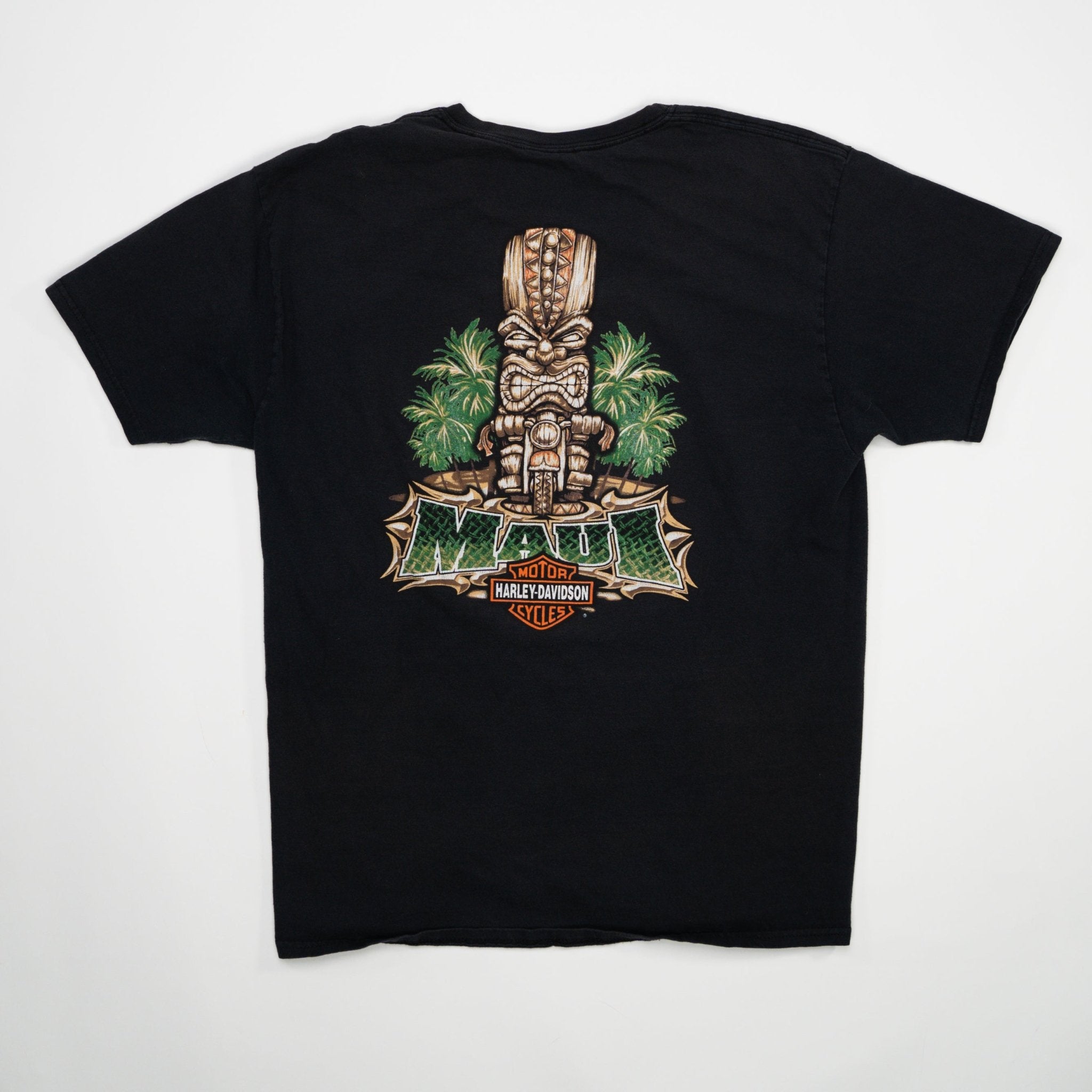 Vintage Harley Davidson Maui Hawaii Tiki Tee (M) | Rebalance Vintage.