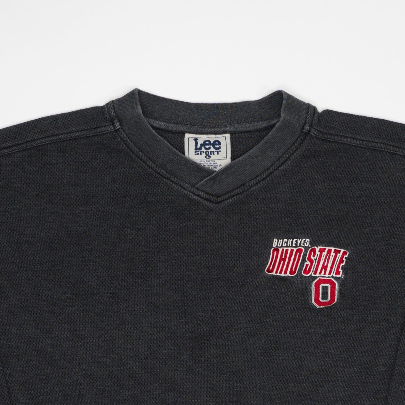 Vintage Dark Grey Ohio State Buckeyes x Lee Sports  Crewneck (L) | Rebalance Vintage.