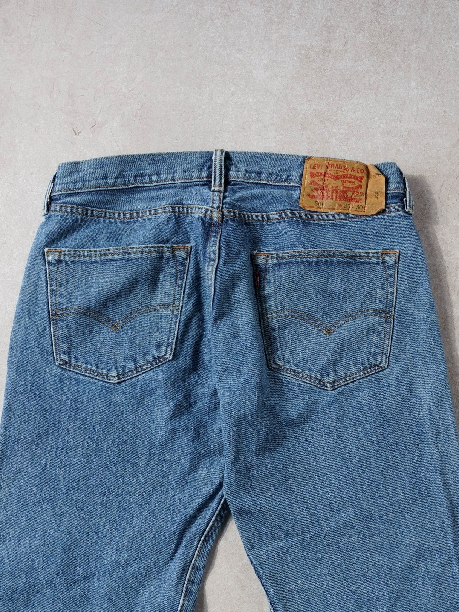 Vintage 90s Blue Levi's 501 Denim Jeans (32x29)