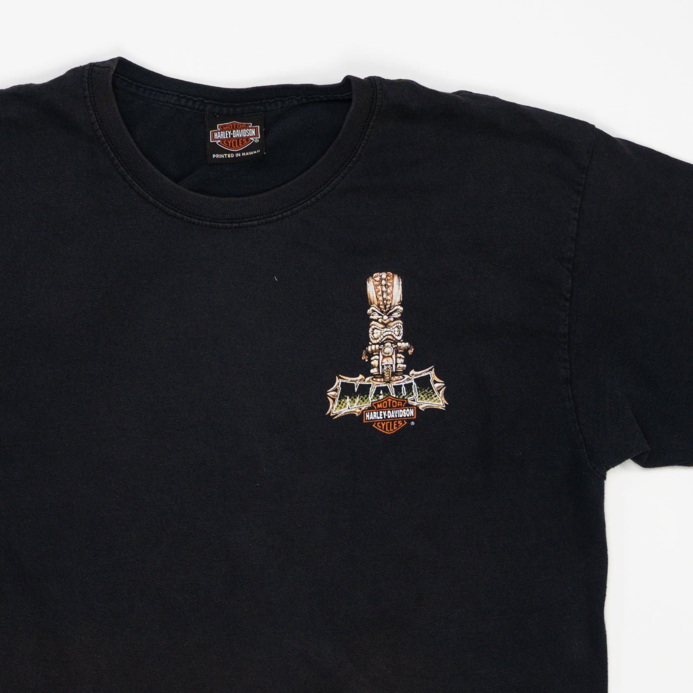 Vintage Harley Davidson Maui Hawaii Tiki Tee (M) | Rebalance Vintage.