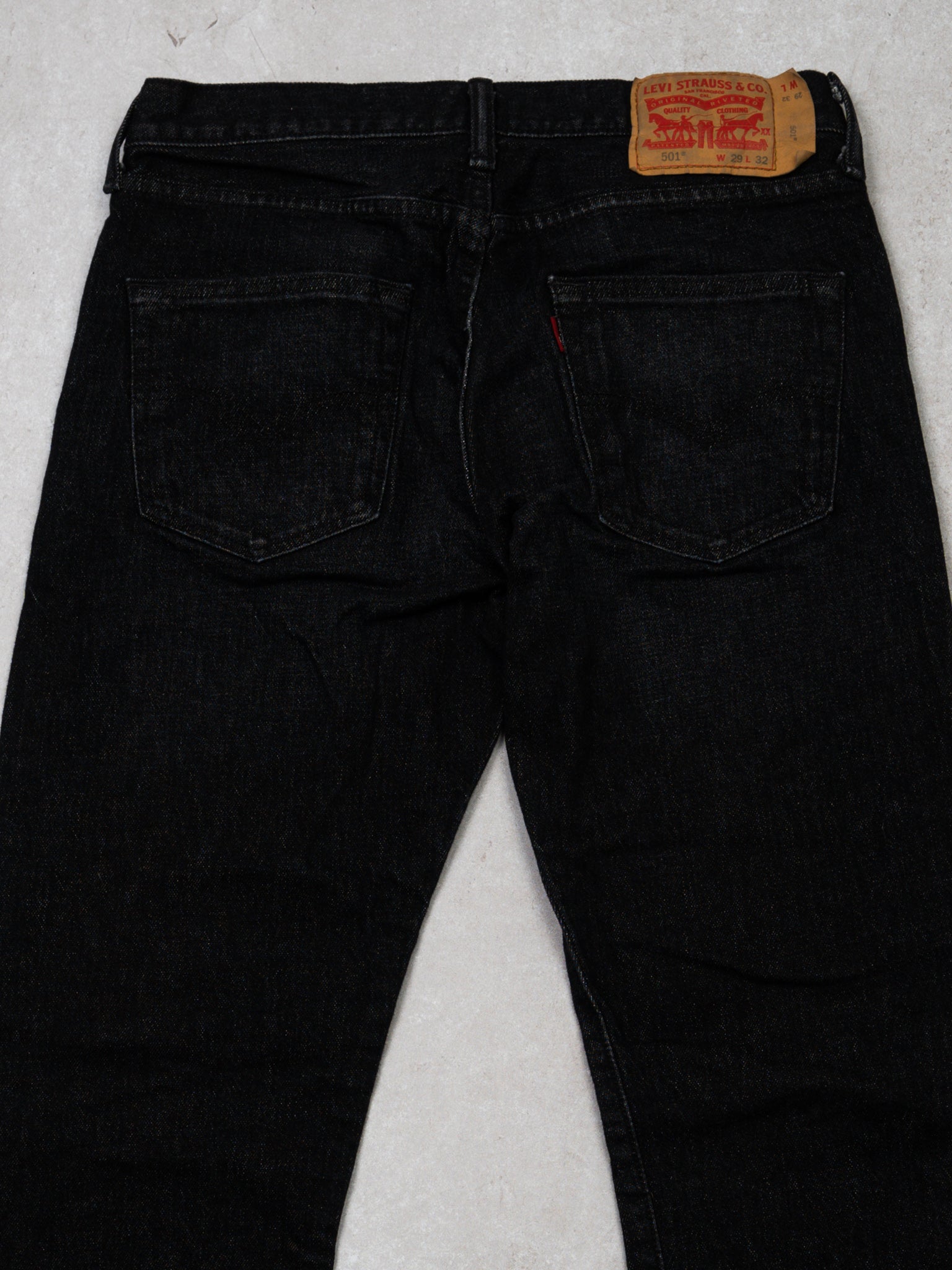 Vintage Black 501 Levi Jeans (29 x 32)