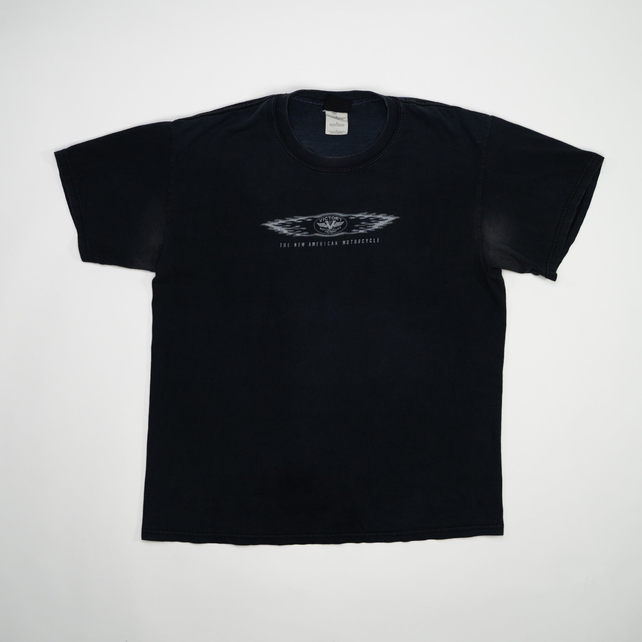 Vintage Faded Black Victory Motorcycles Tee (M)