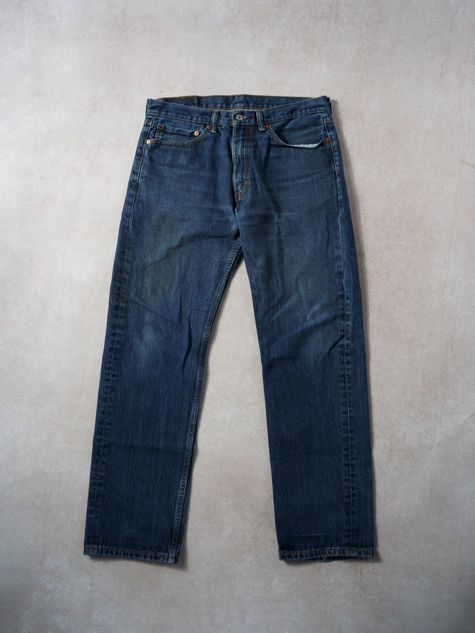 Vintage Dark Blue Levi's 505 Denim Jeans (36x31) – Rebalance Vintage