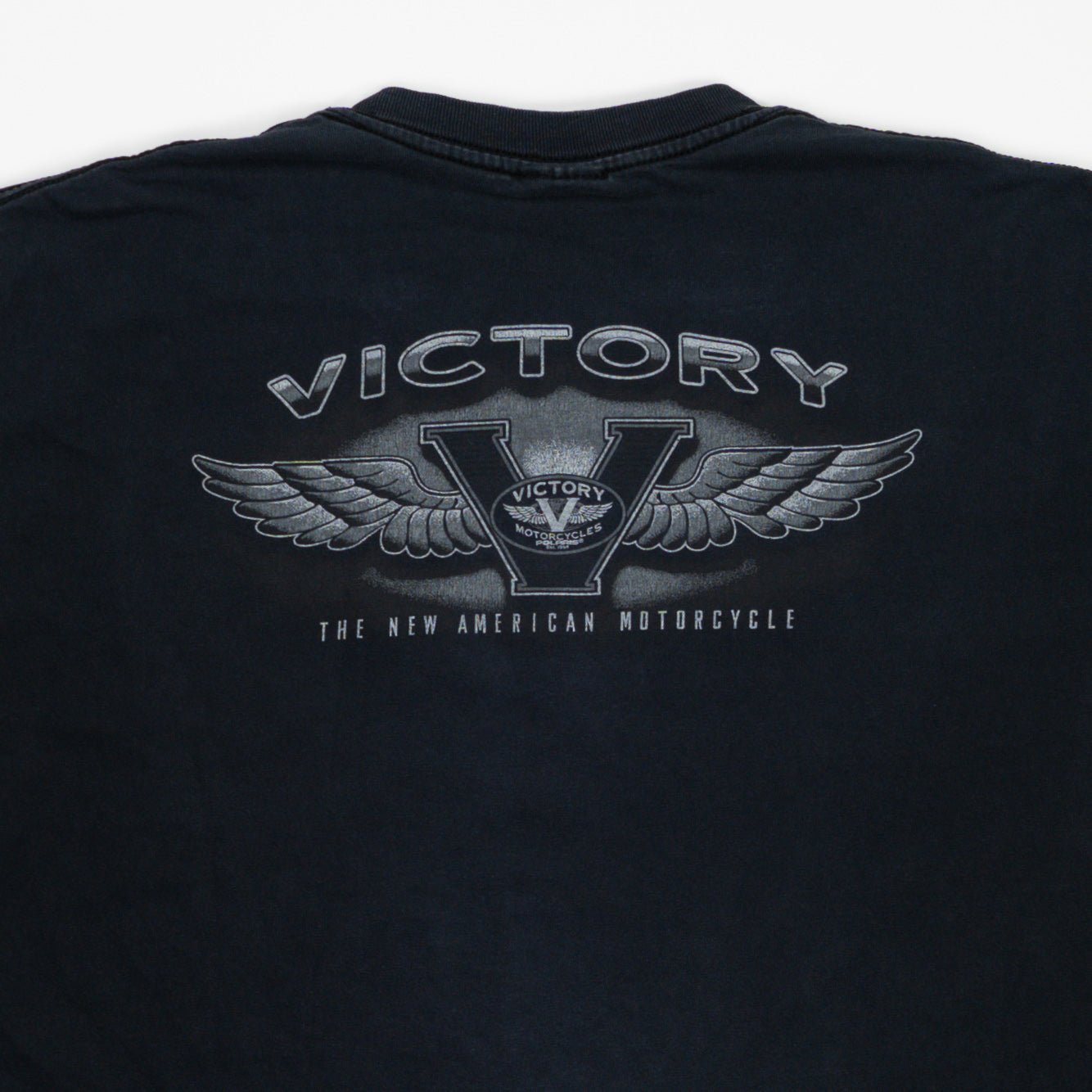 Vintage Faded Black Victory Motorcycles Tee (M)