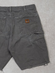 Vintage Rugged Grey Carhartt Workwear Shorts (30 x 10)