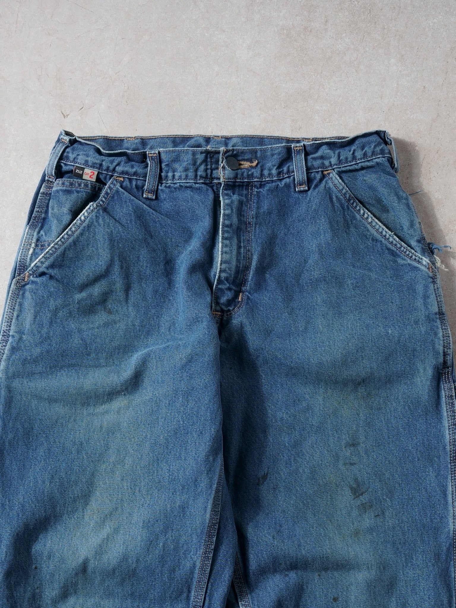 Vintage 90s Blue Carhartt Carpenter Denim Jeans (32x30)