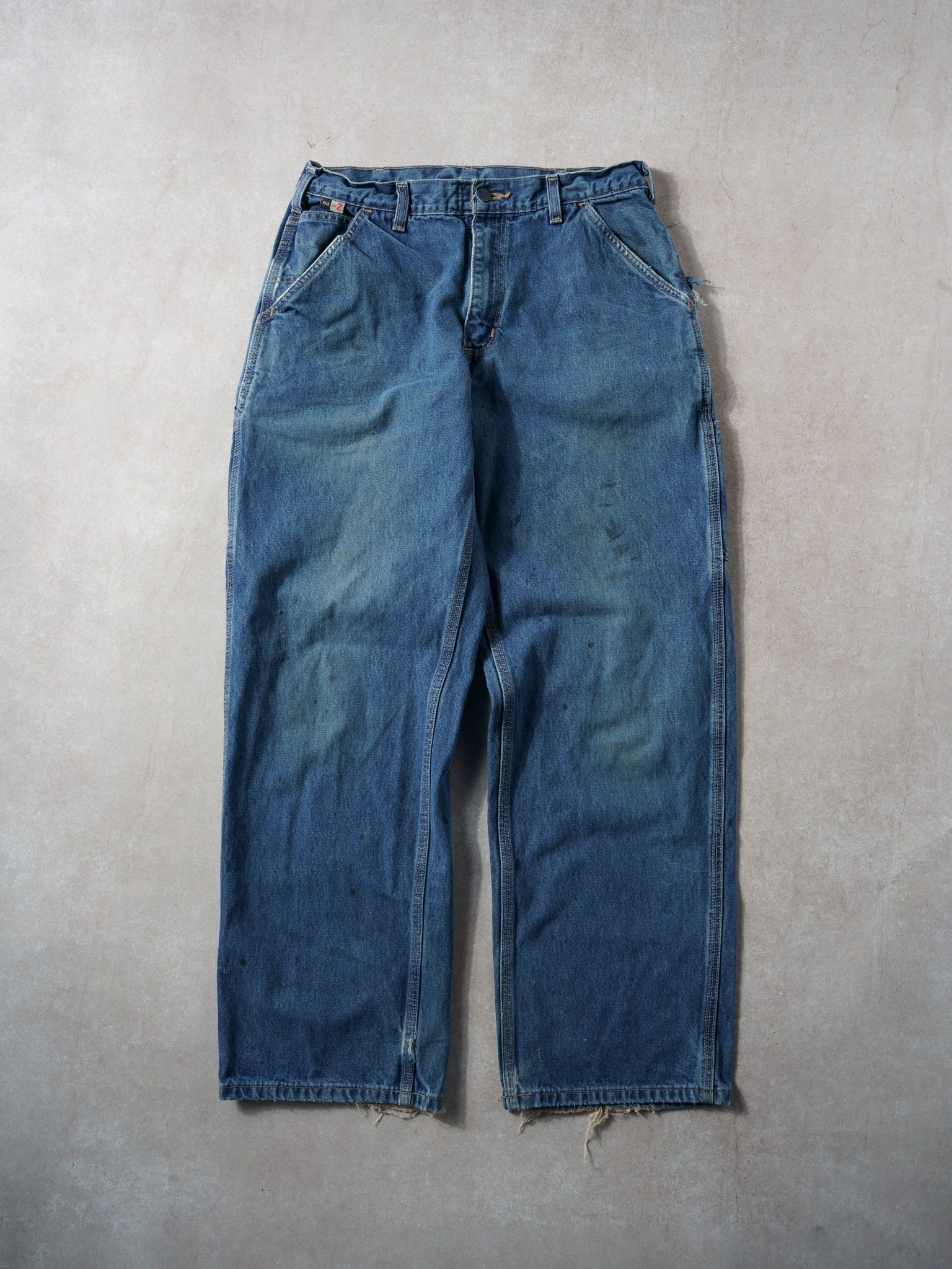 Vintage 90s Blue Carhartt Carpenter Denim Jeans (32x30)