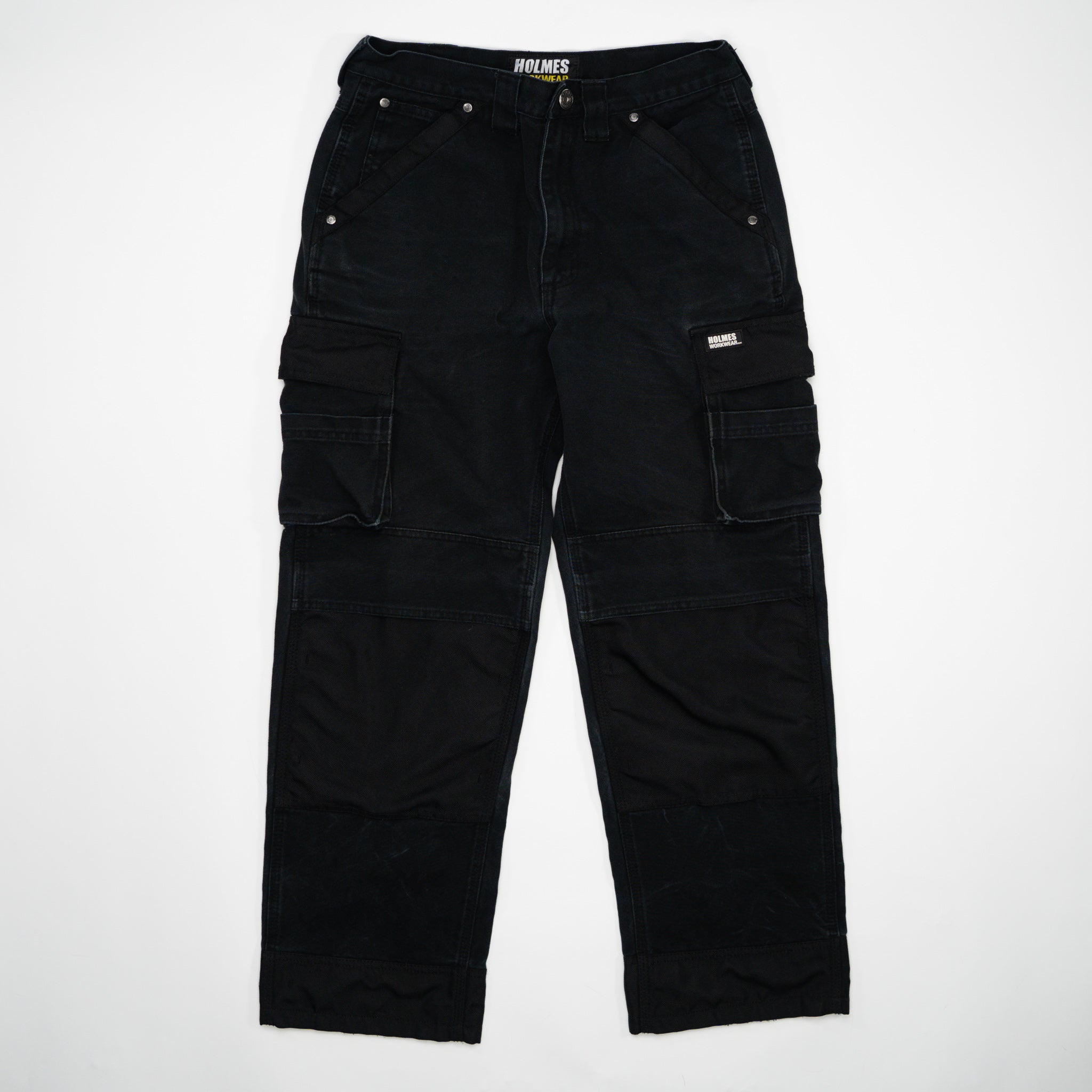 Vintage Black Holmes Workwear Cargo Pants (30 x 30) | Rebalance Vintage.