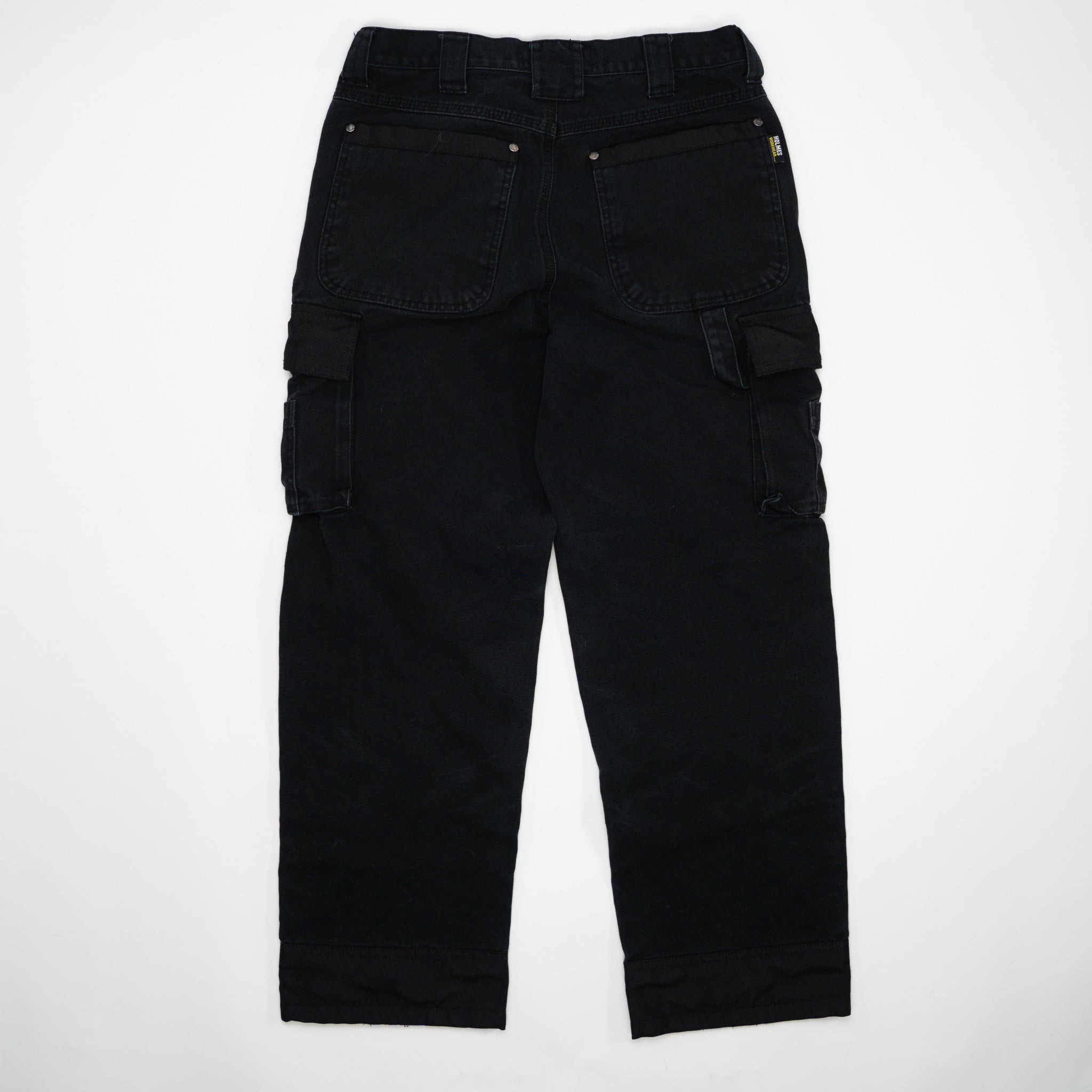 Vintage Black Holmes Workwear Cargo Pants (30 x 30) | Rebalance Vintage.