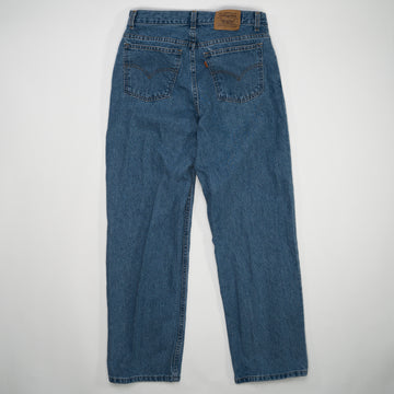 Vintage 1970s Blue Levi Straight Leg Jeans (30 x 30) | Rebalance Vintage.