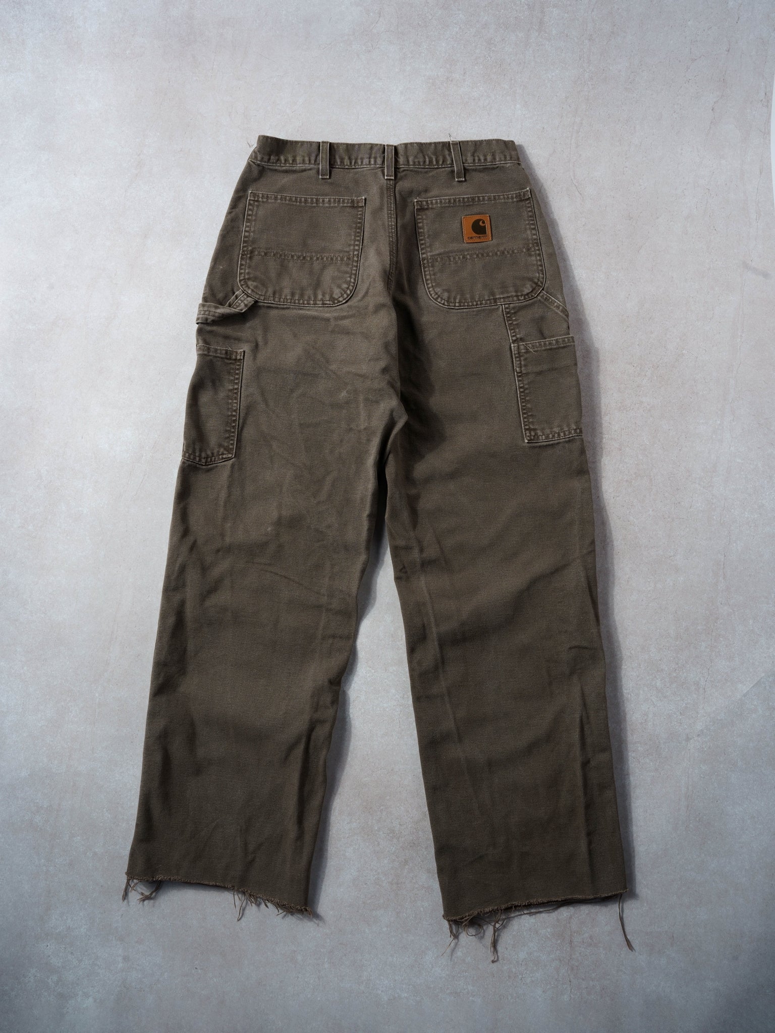 Vintage 90s Washed Brown Carhartt Carpenter Pants (32x30)