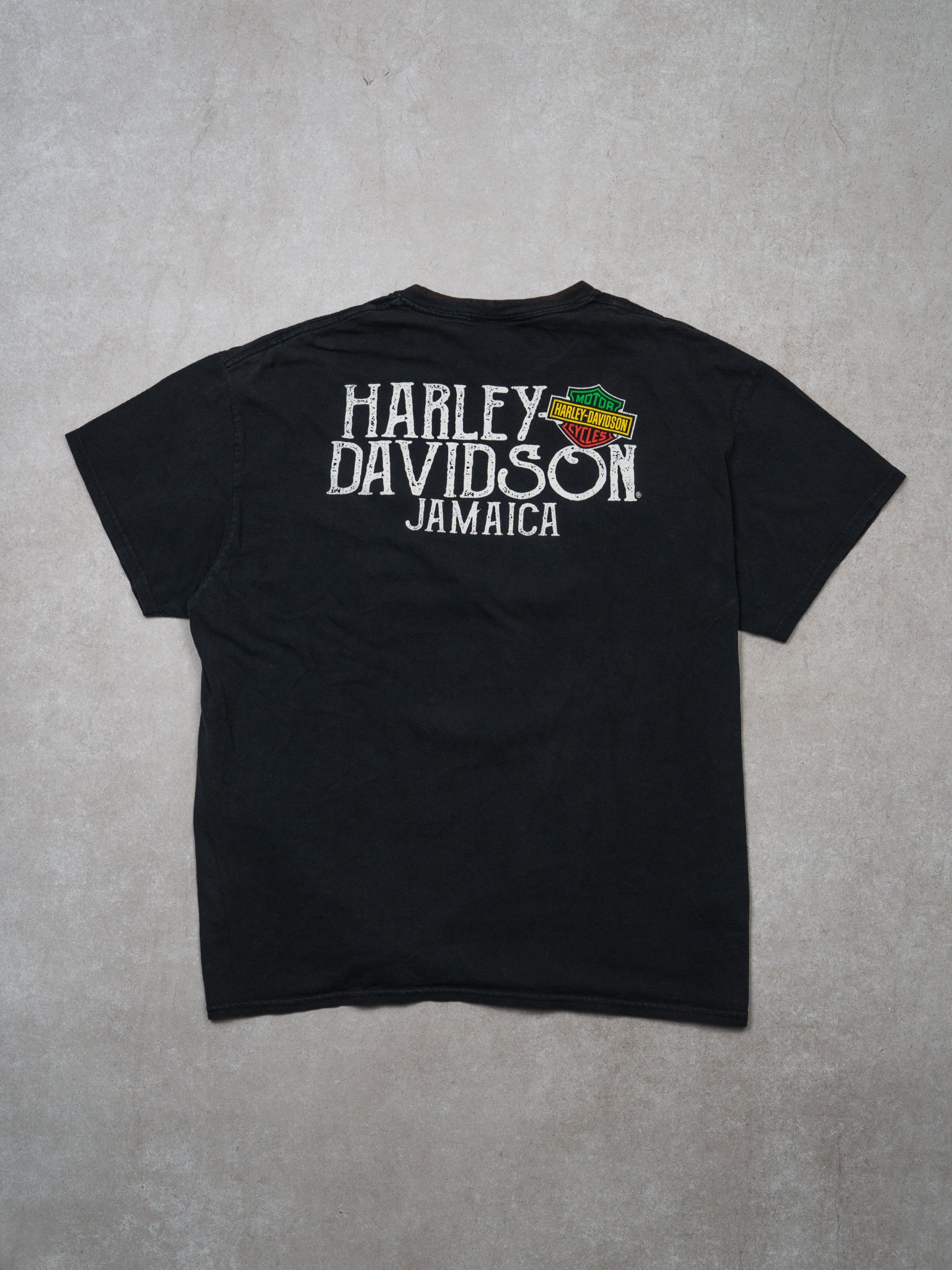 Vintage Black Legendary Harley Davidson x Bob Marley Jamaica Tee (M/L)
