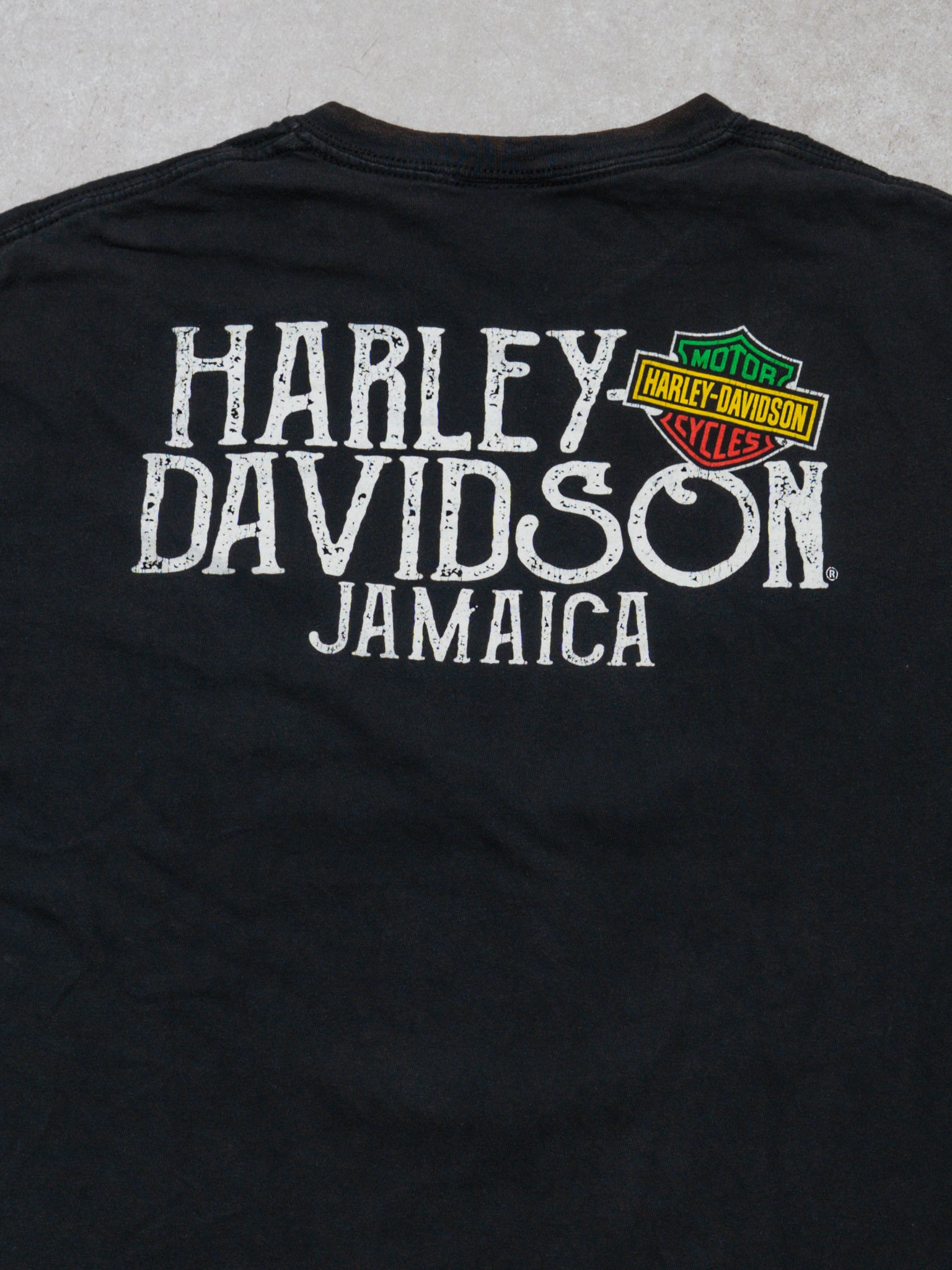 Vintage Black Legendary Harley Davidson x Bob Marley Jamaica Tee 