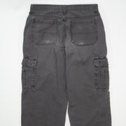 Vintage Faded Grey Wrangler Cargo Pants (32 x 30)