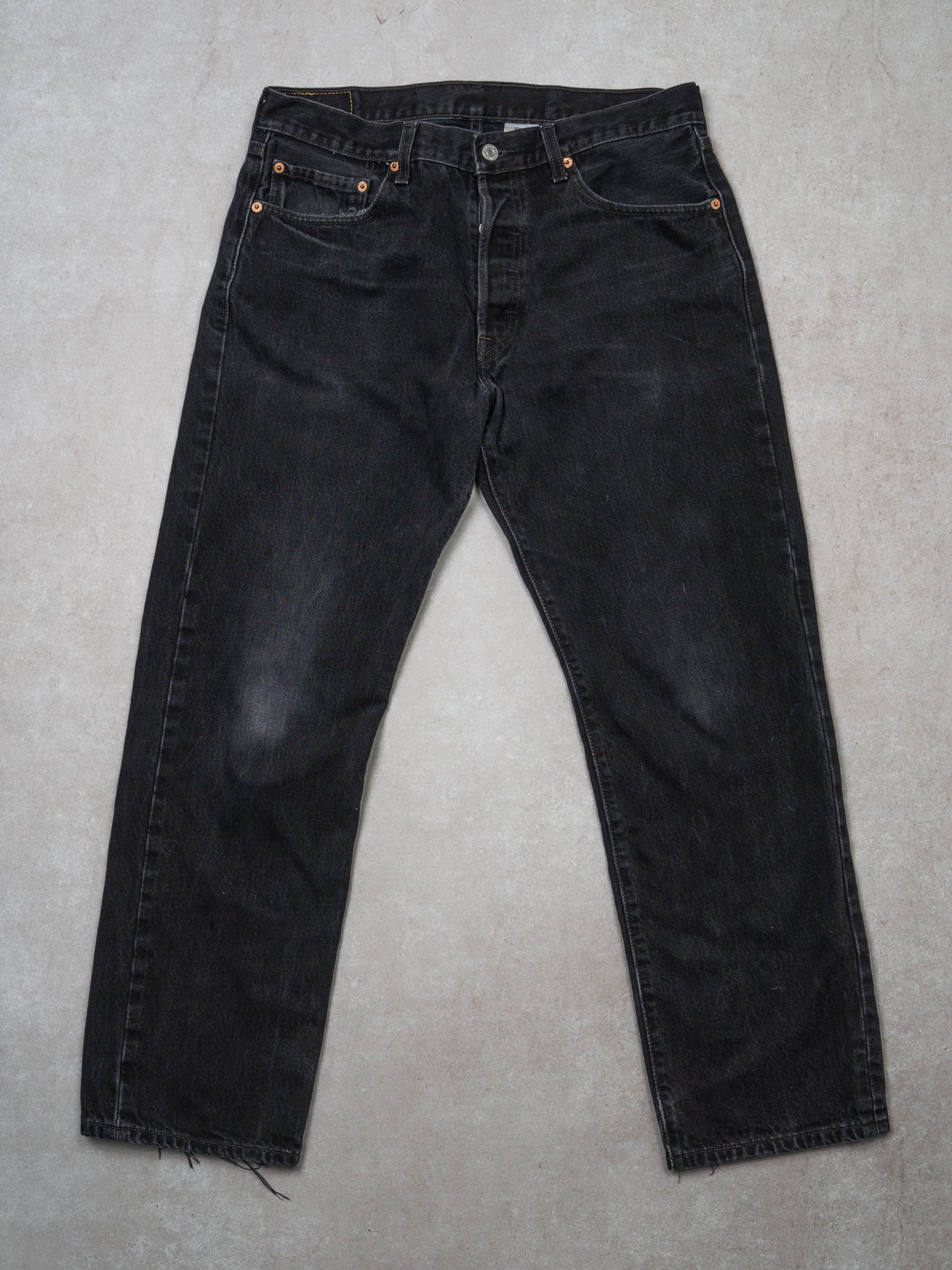 Vintage Black 501 Classic Levi Jeans (34 x 30)