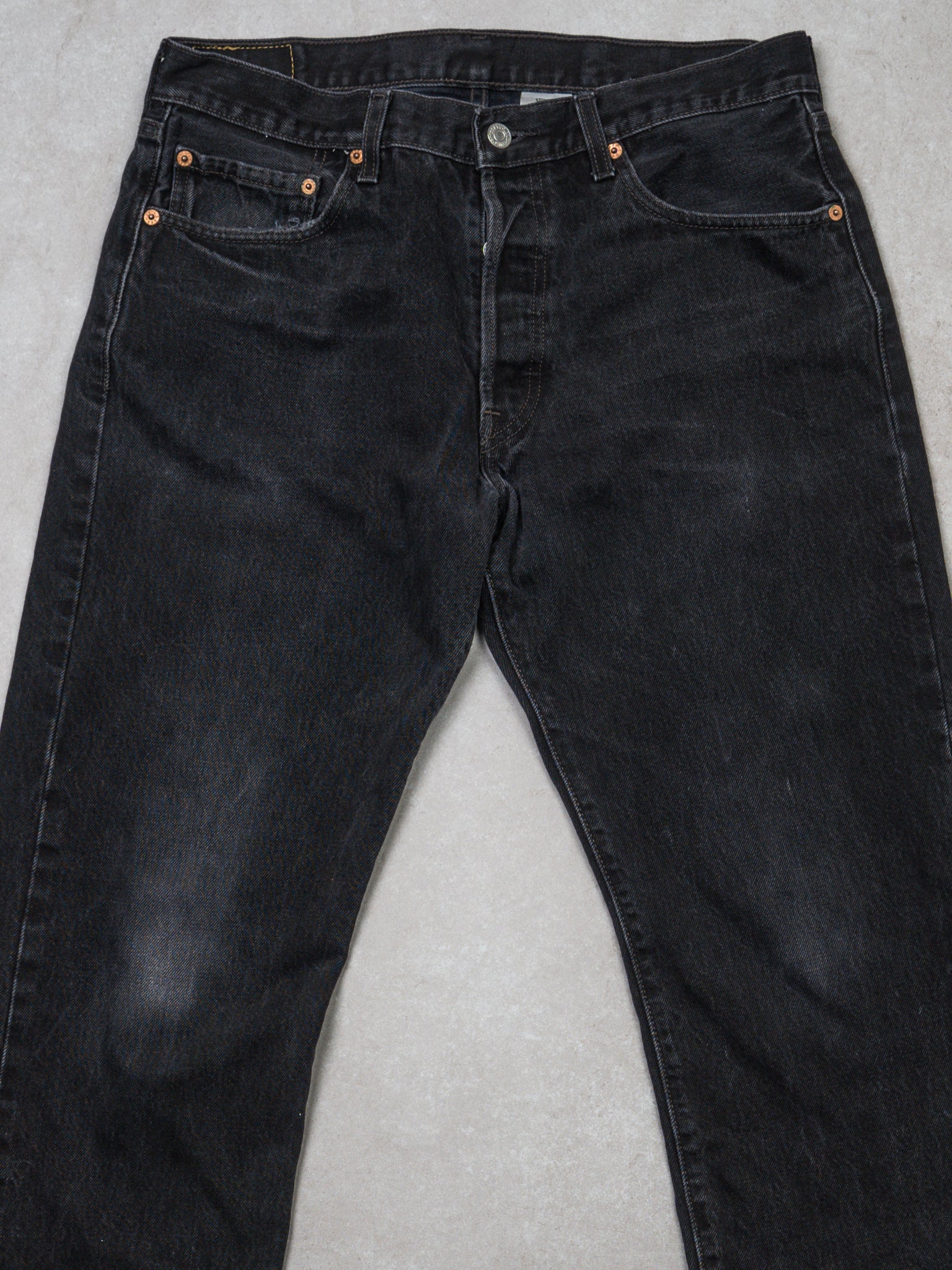 Vintage Black 501 Classic Levi Jeans (34 x 30)