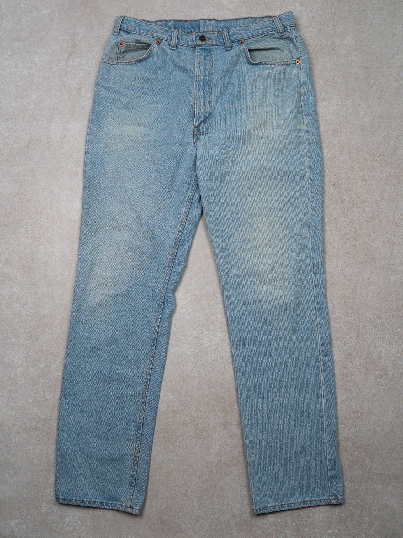 Vintage Light Blue 1980s 619 Levi Jeans (36 x 33)