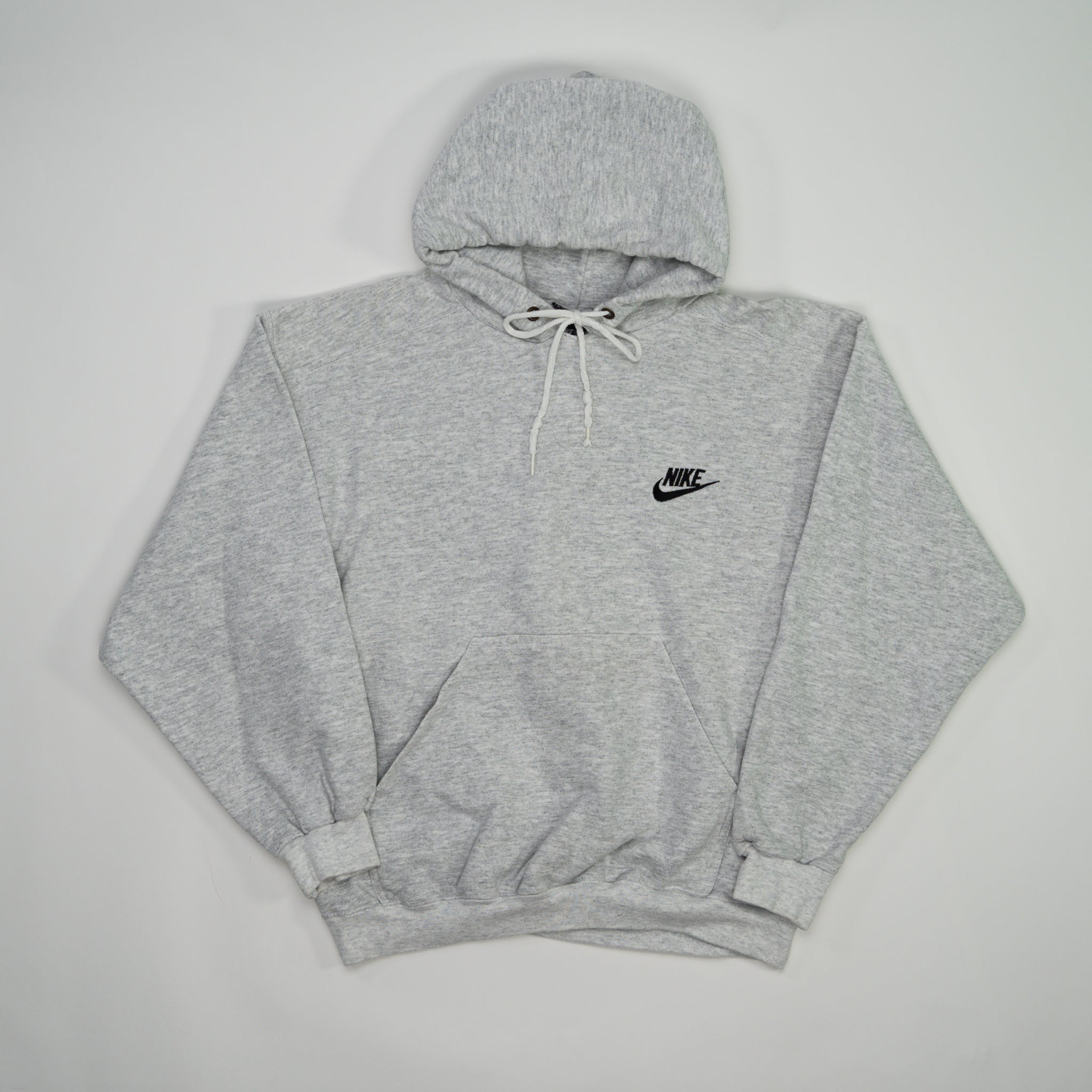 Vintage RARE 80s Light Grey Nike Essential Hoodie (S)