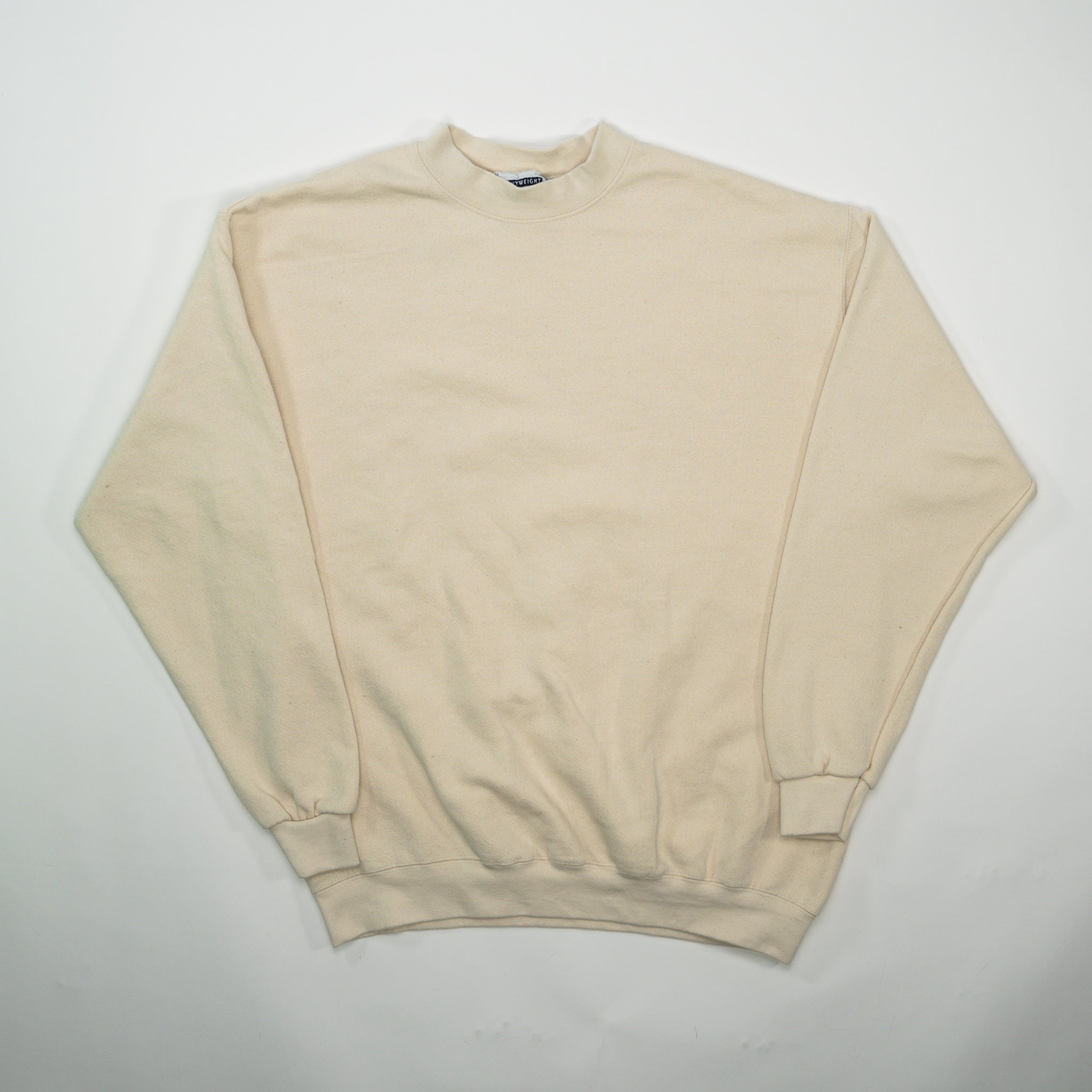 Vintage 90s Cream Lee's Heavy Weight Blank Crewneck (L)