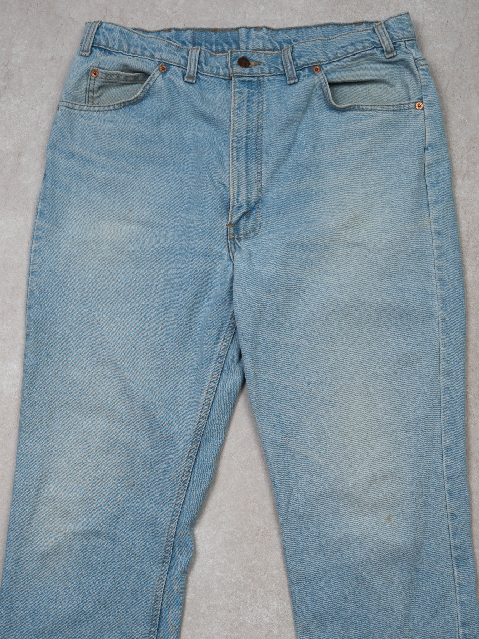 Vintage Light Blue 1980s 619 Levi Jeans (36 x 33)