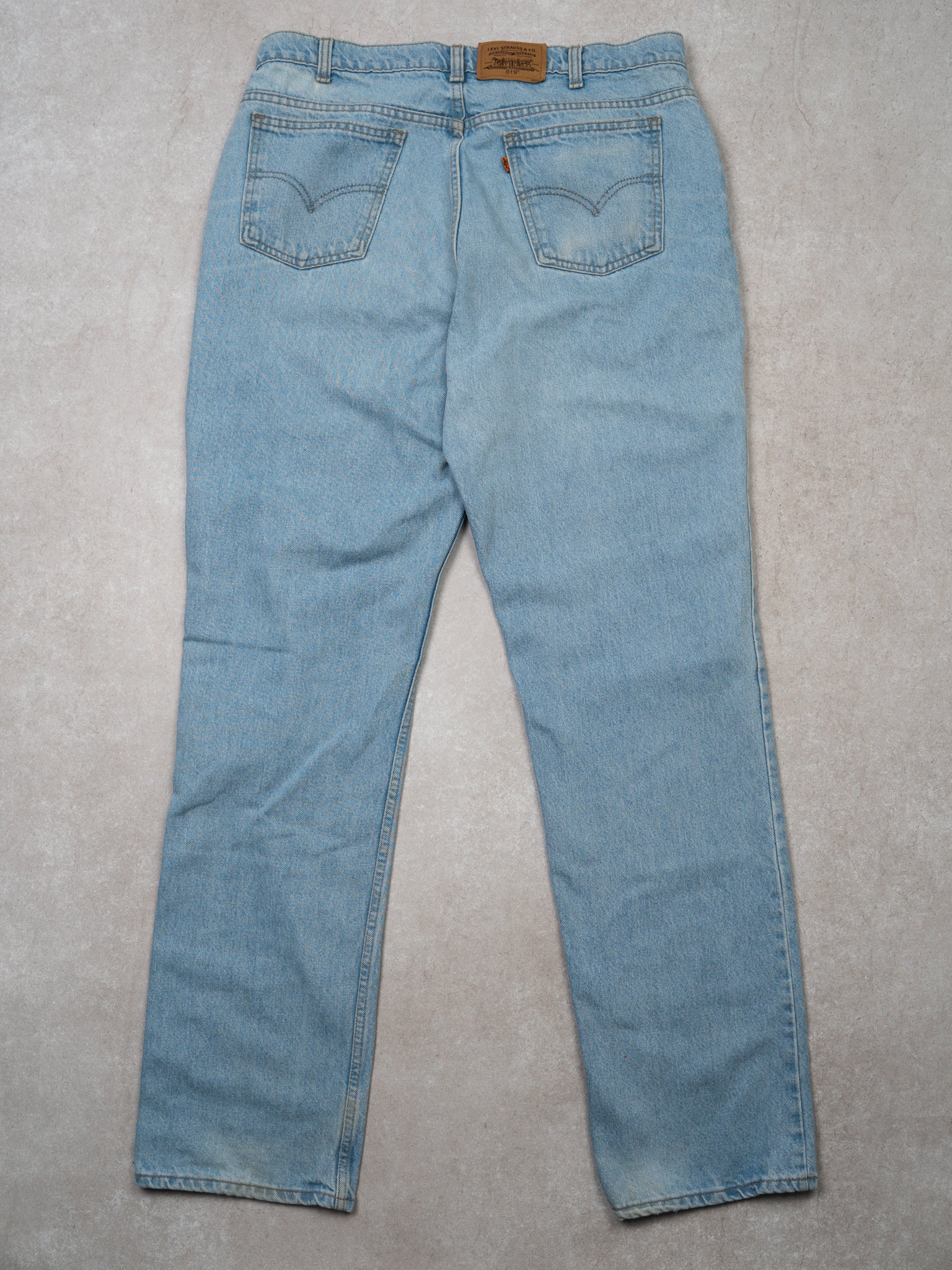 Vintage Light Blue 1980s 619 Levi Jeans (36 x 33)
