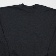 Vintage 90s Dark Grey Hanes Blank Crewneck (L)