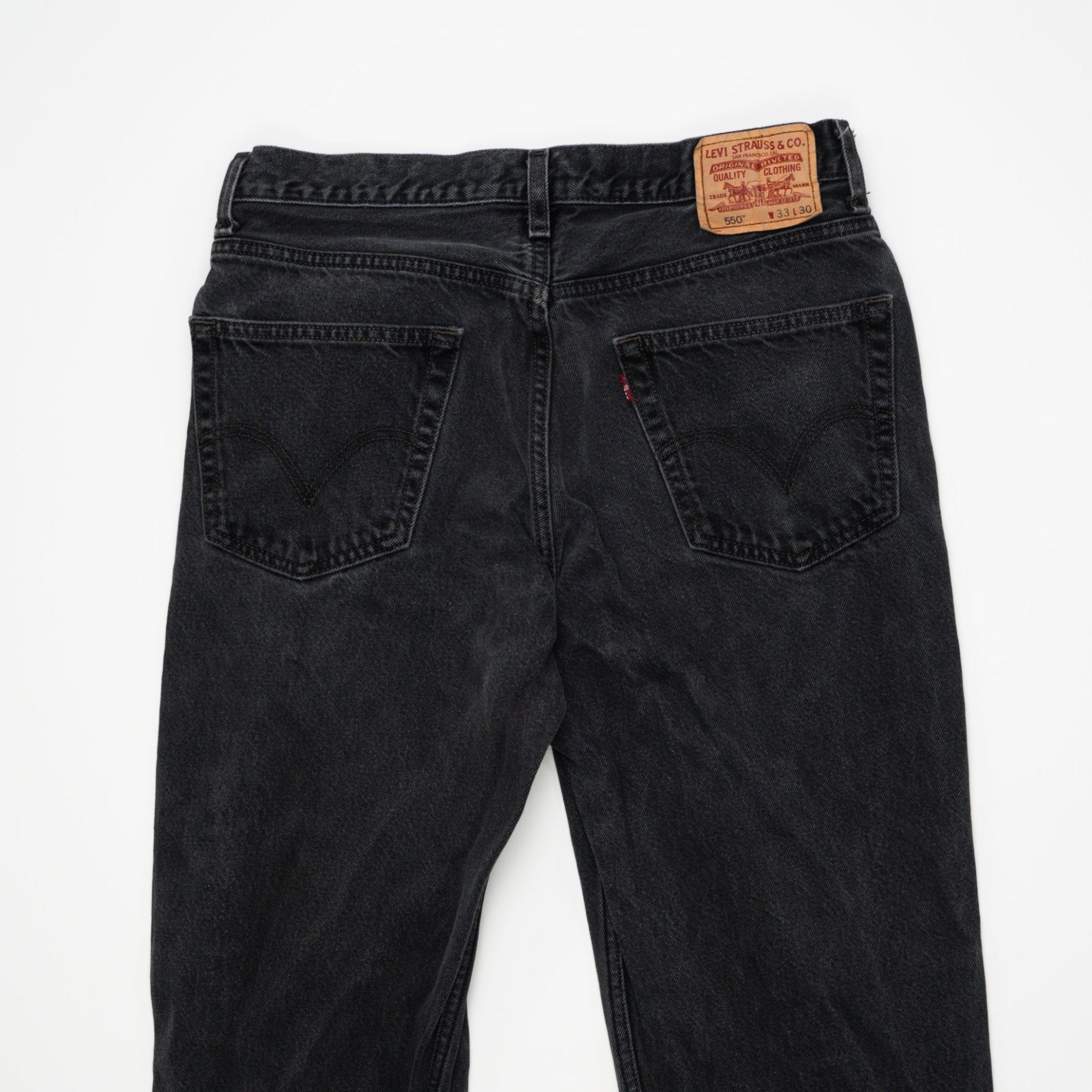 Vintage Black 550 Levi Jeans (33 x 30) | Rebalance Vintage.