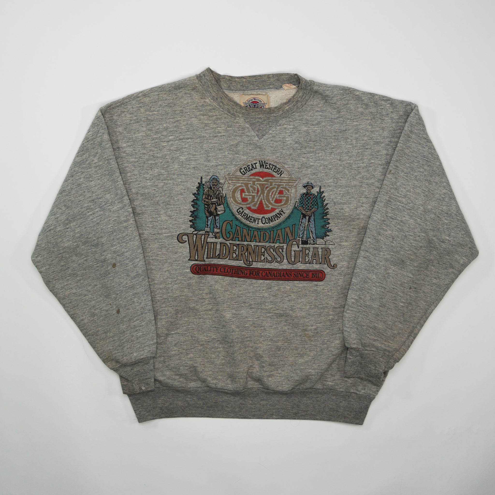 Vintage 80s Great Western Canadian Wildnerness Crewneck (M)