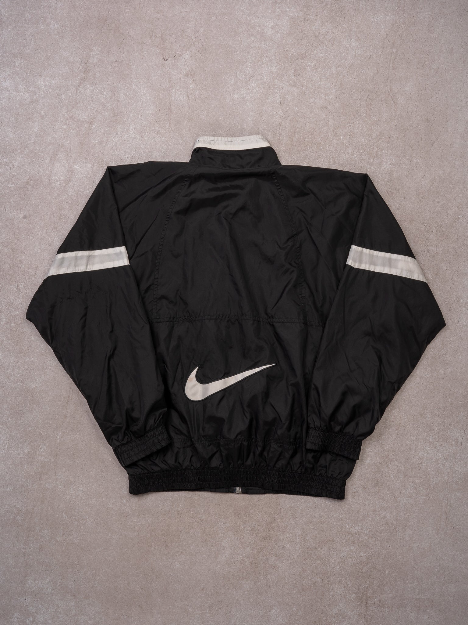 Vintage 90s Black + White Nike Windbreaker (M)