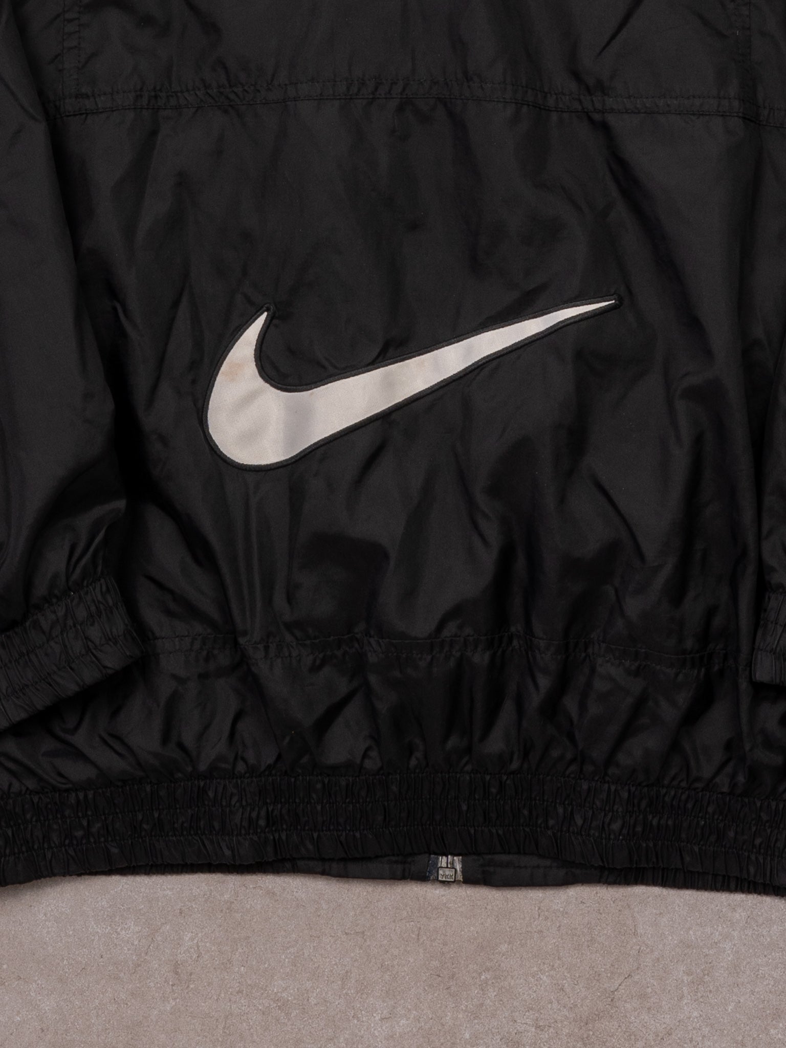 Vintage 90s Black + White Nike Windbreaker (M)