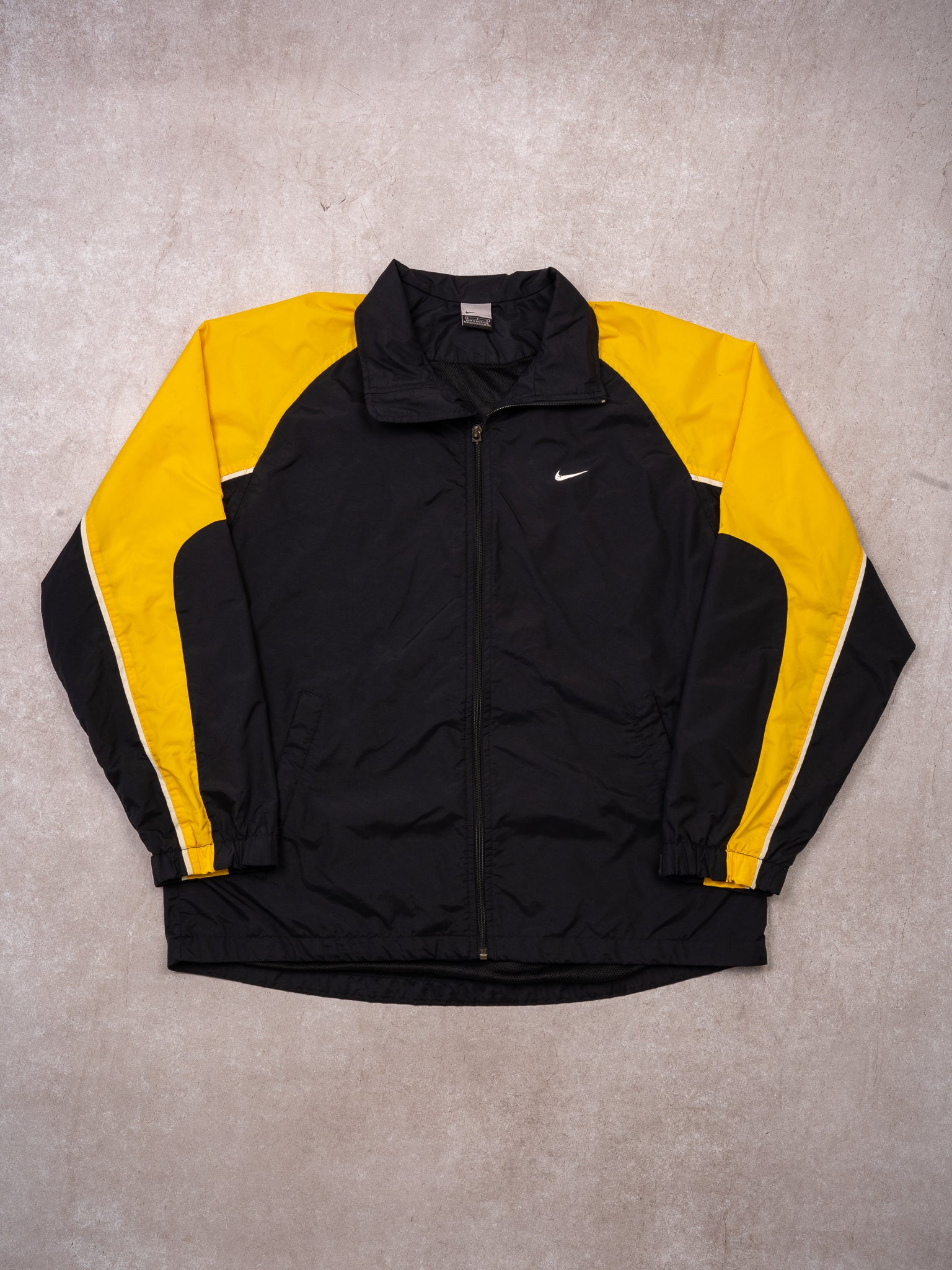 Vintage Y2K Yellow + Black Nike  Windbreaker (M/L)