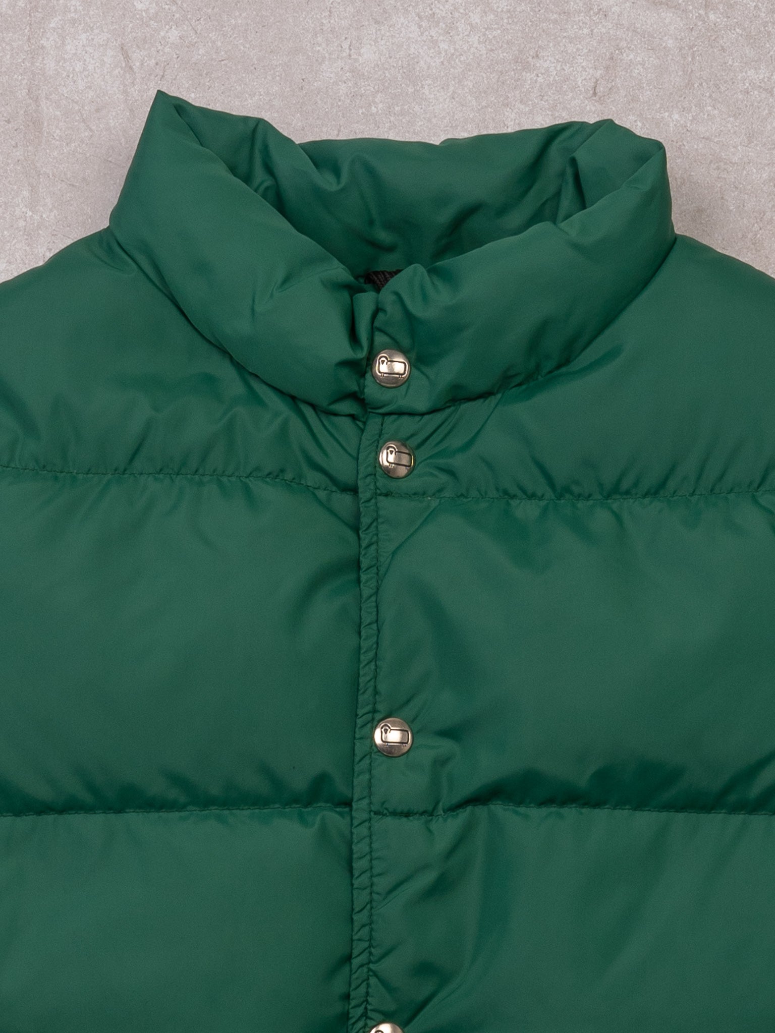 Vintage Green Woolrich Puffer Vest (M)