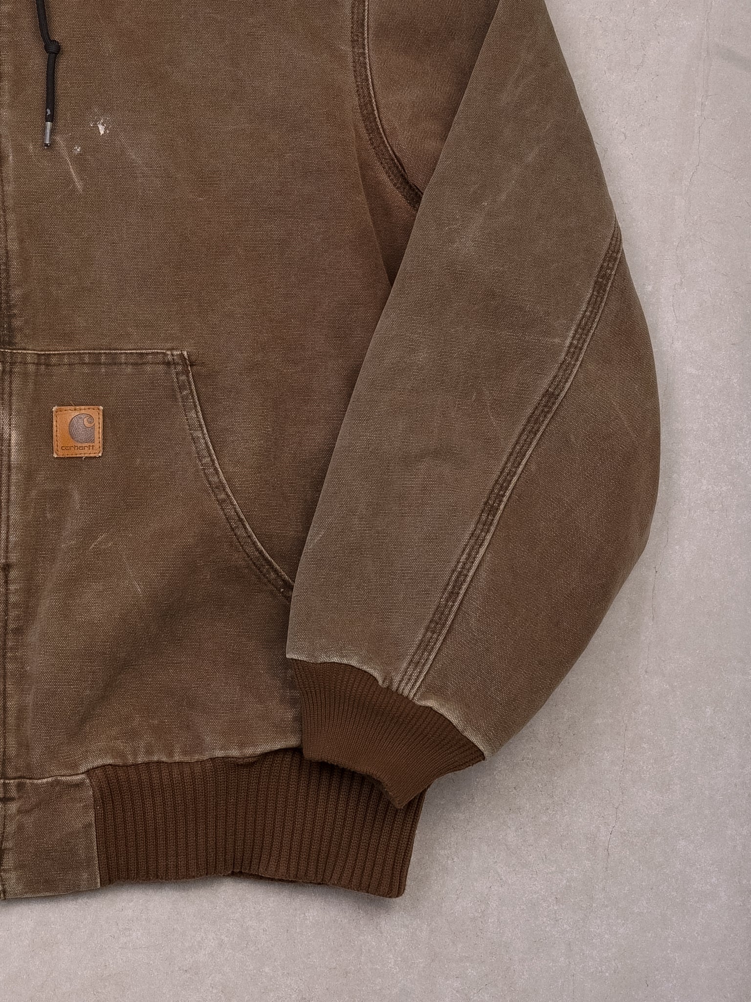 Vintage 90s Brown Carhartt Hooded Jacket (XXL)