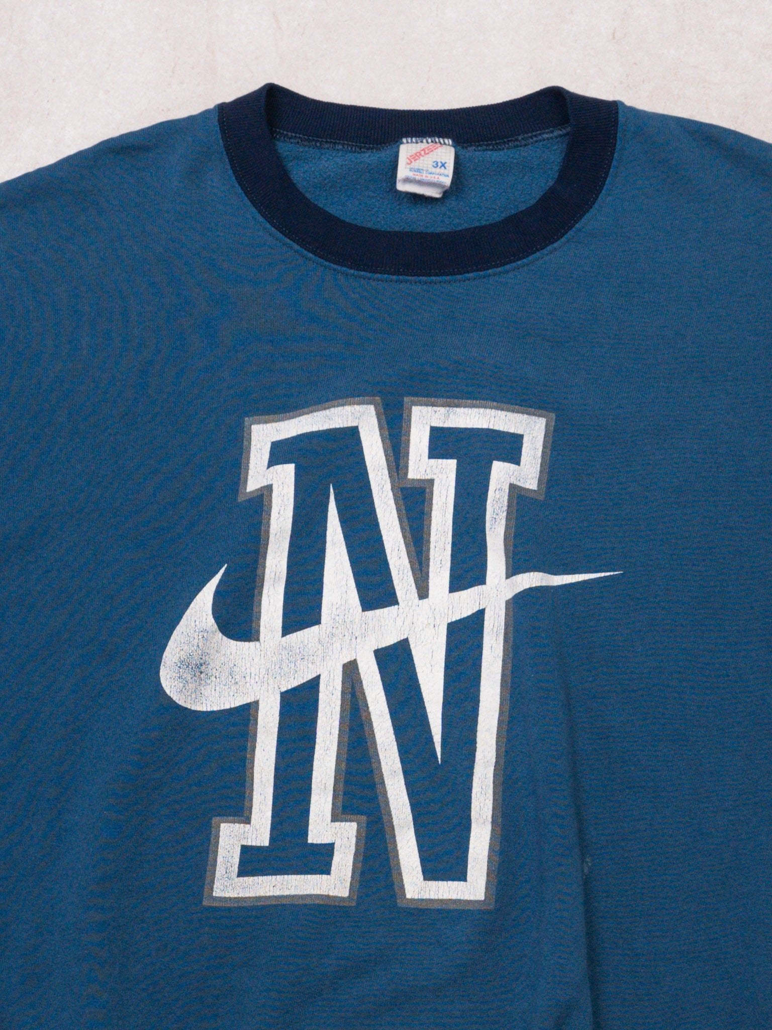 Vintage 80s Bootleg Nike 'N' Swoosh Crewneck (XL)