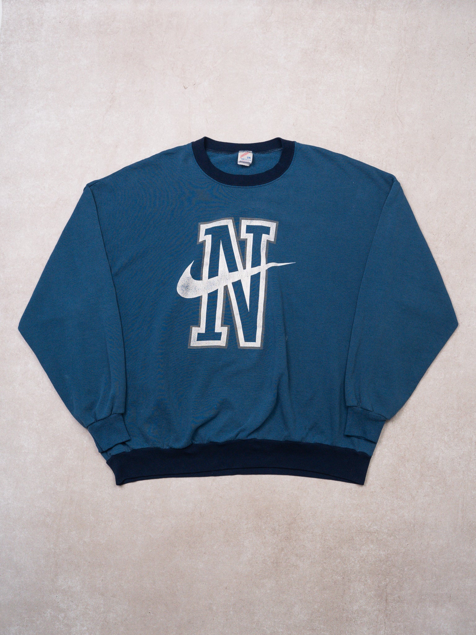 Vintage 80s Bootleg Nike 'N' Swoosh Crewneck (XL)
