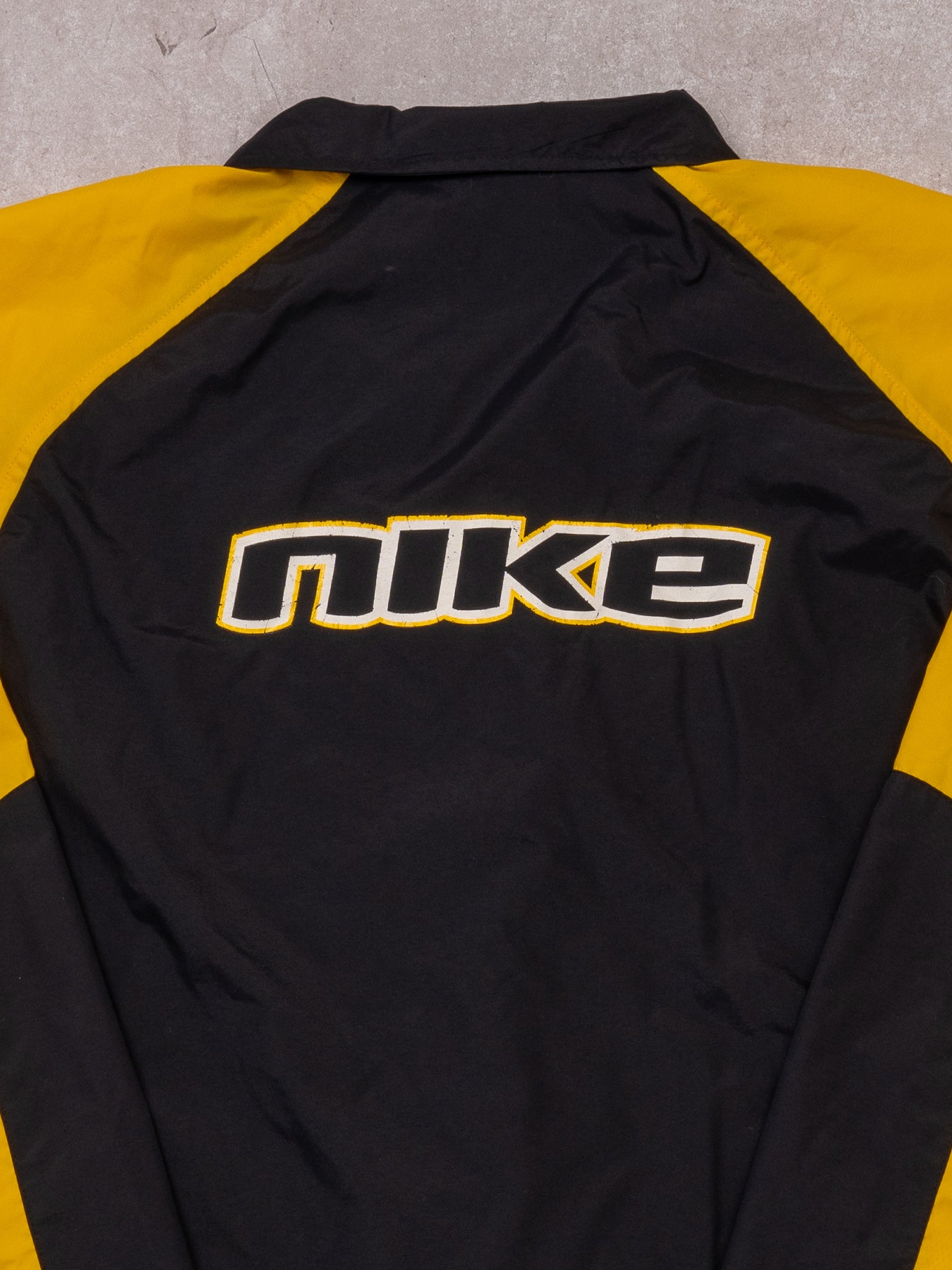 Vintage Y2K Yellow + Black Nike  Windbreaker (M/L)