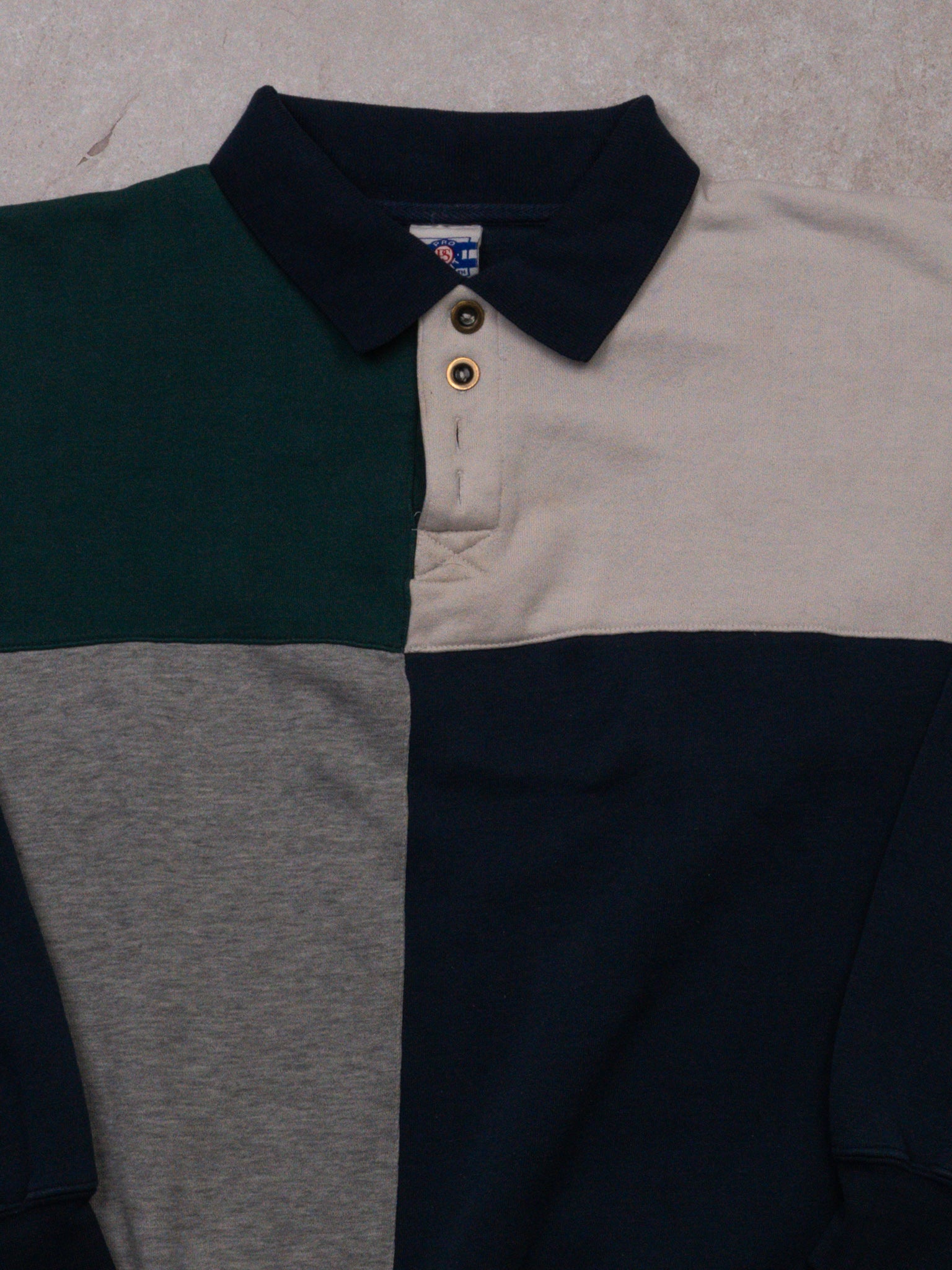 Vintage 90s Blue + Grey + White Pro Spirit Crewneck (M/L)