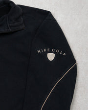 Vintage Y2K Black + Beige Nike Golf 1/4 Zip Sweater (XL)