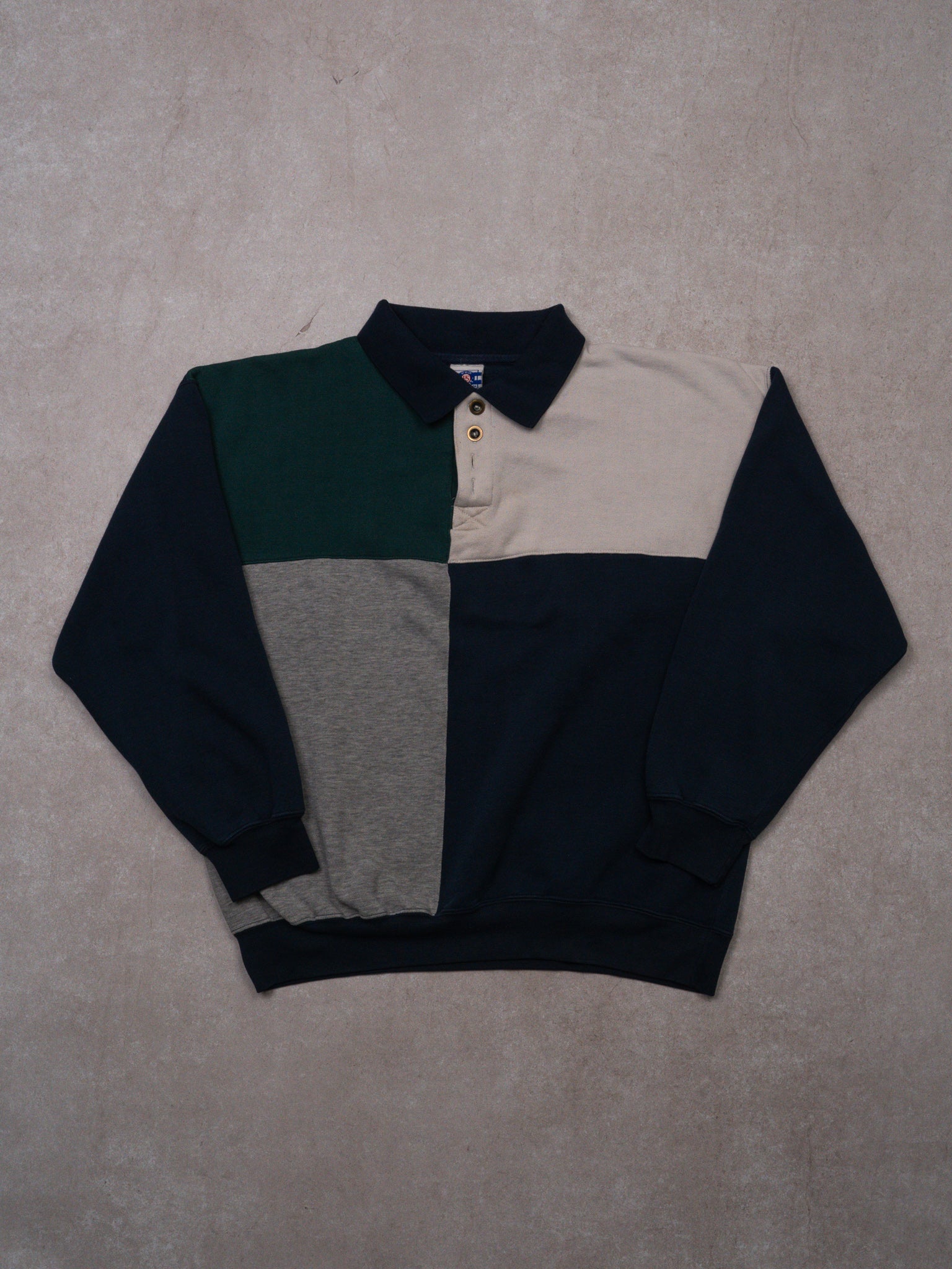 Vintage 90s Blue + Grey + White Pro Spirit Crewneck (M/L)