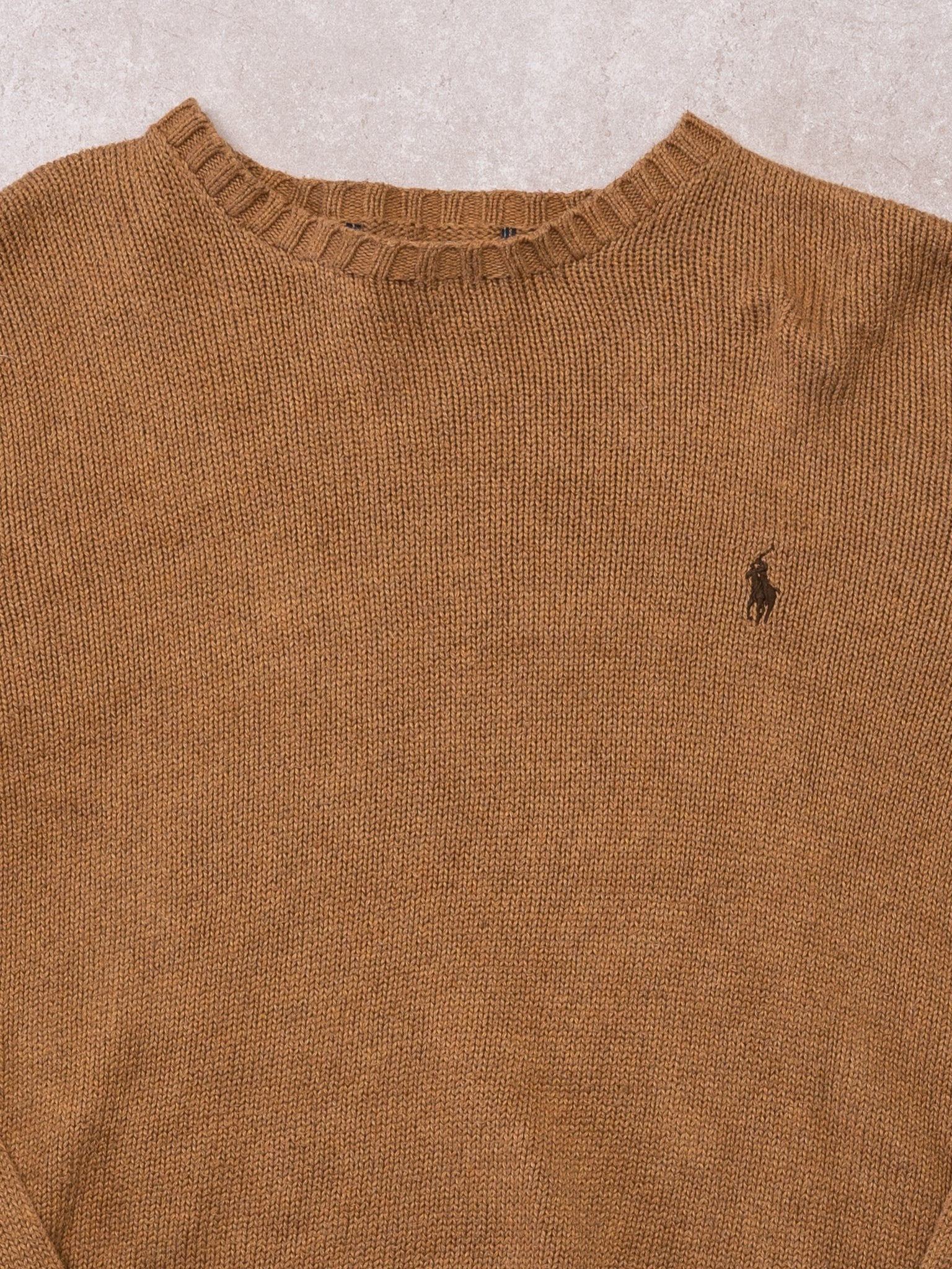 Vintage Camel Polo RL Knit Sweater (M)