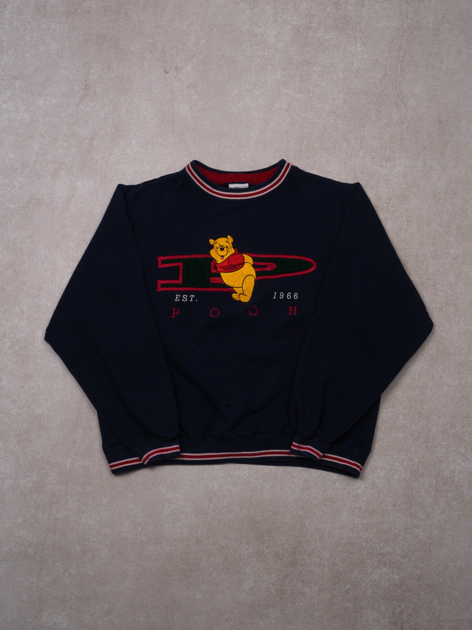 Vintage Navy P 'Pooh' Est 1966 Crewneck (S)