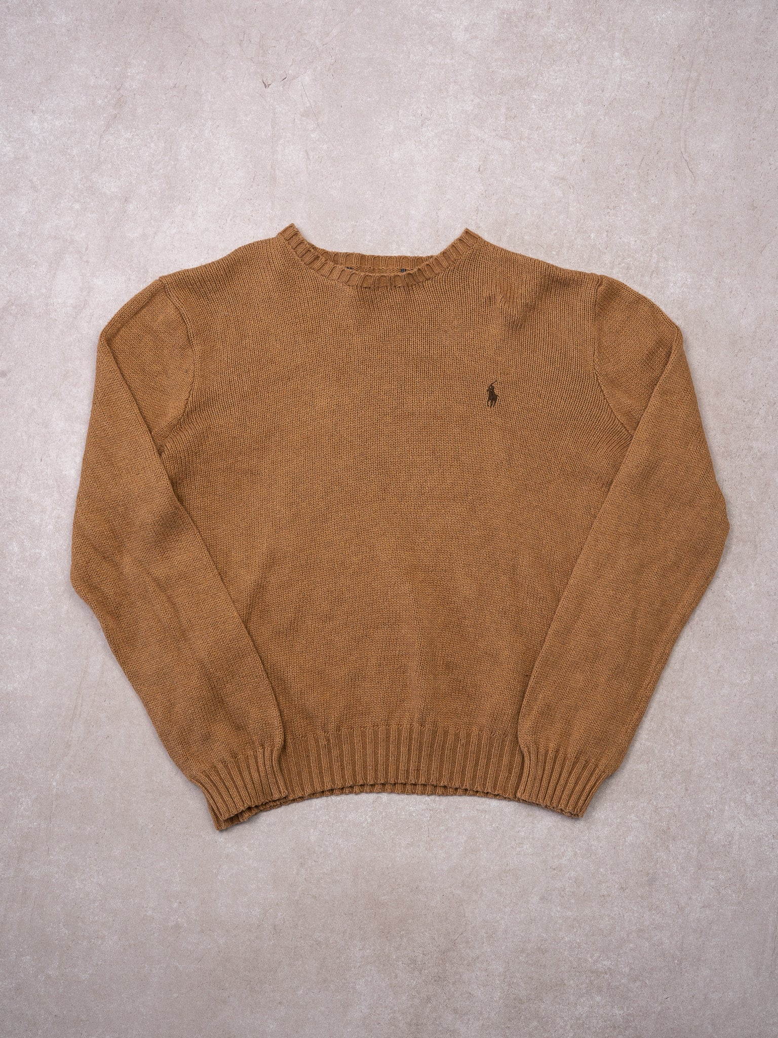 Vintage Camel Polo RL Knit Sweater (M)