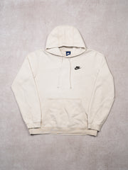 Vintage Y2K White Nike Essential Hoodie (M)