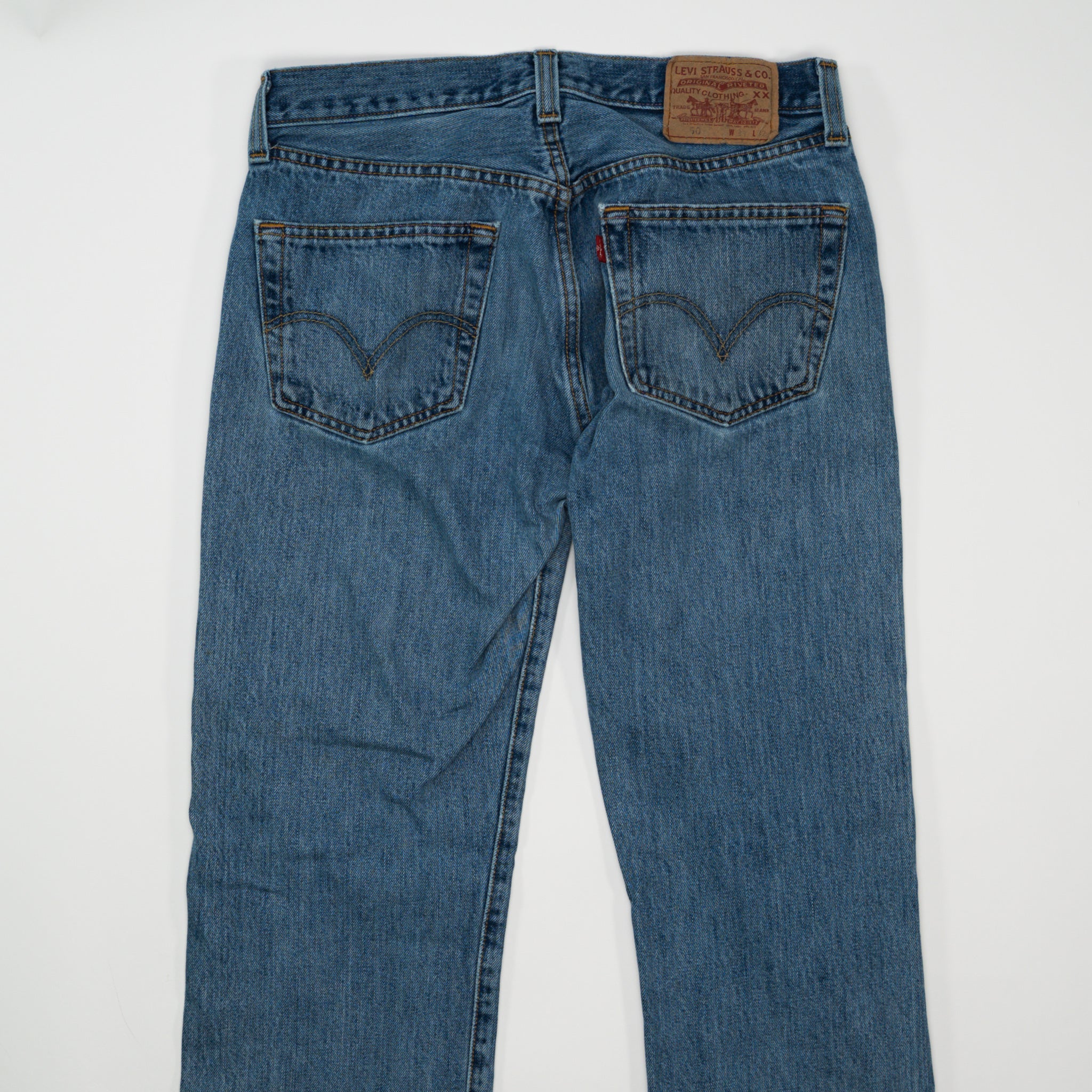 Vintage Blue Levi 501 Straight Leg Jeans (32 x 31)