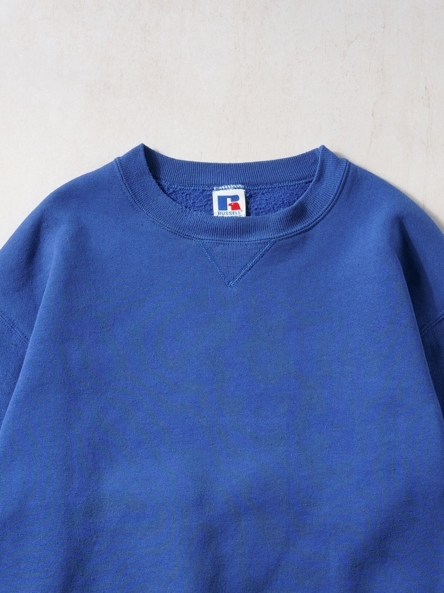 Vintage 90s Royal Blue Russell Athletics Blank Crewneck (M/L)
