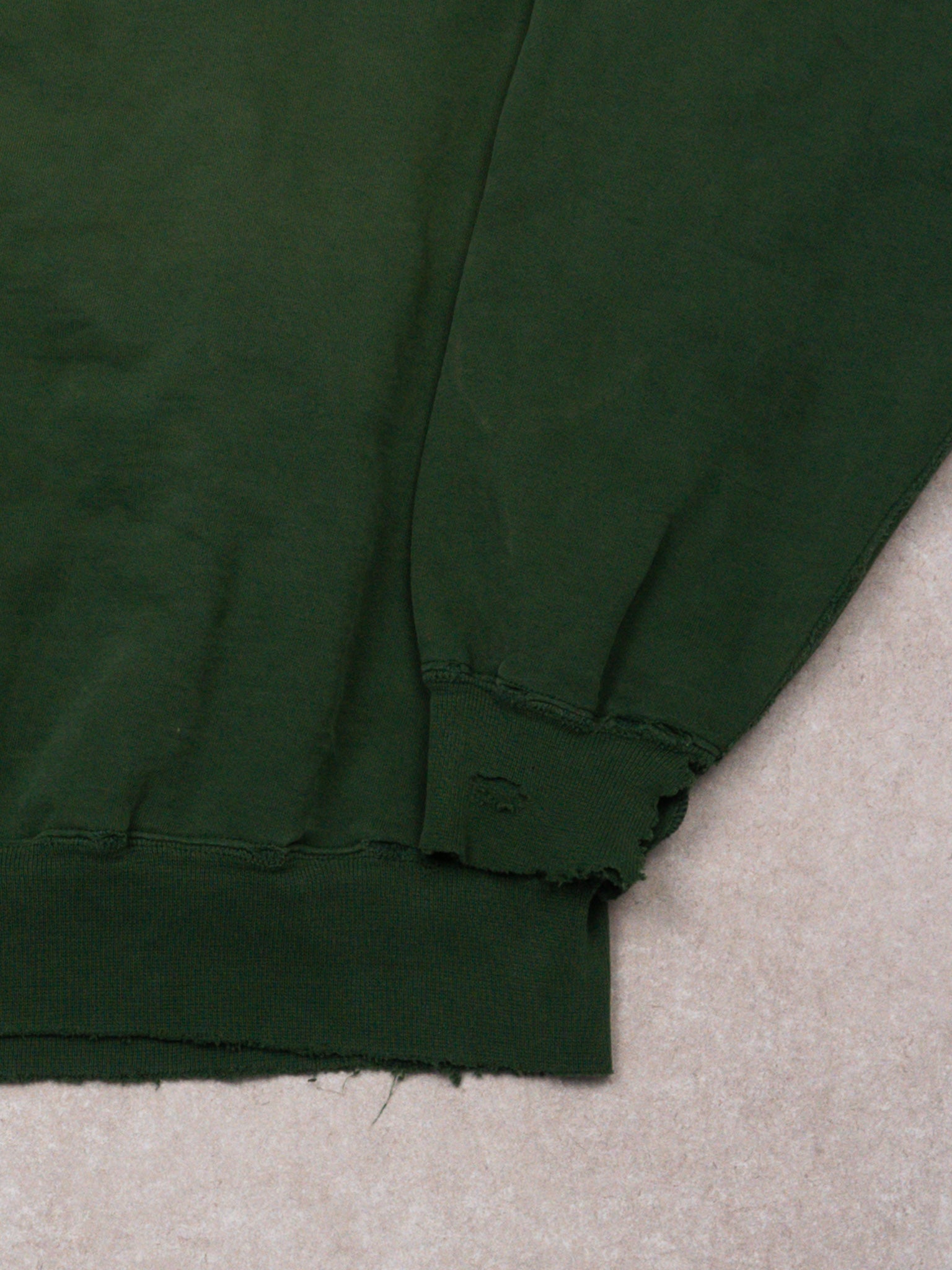 Vintage 90s Rugged Green Pro Cotton Russell Athletics Crewneck  (L)