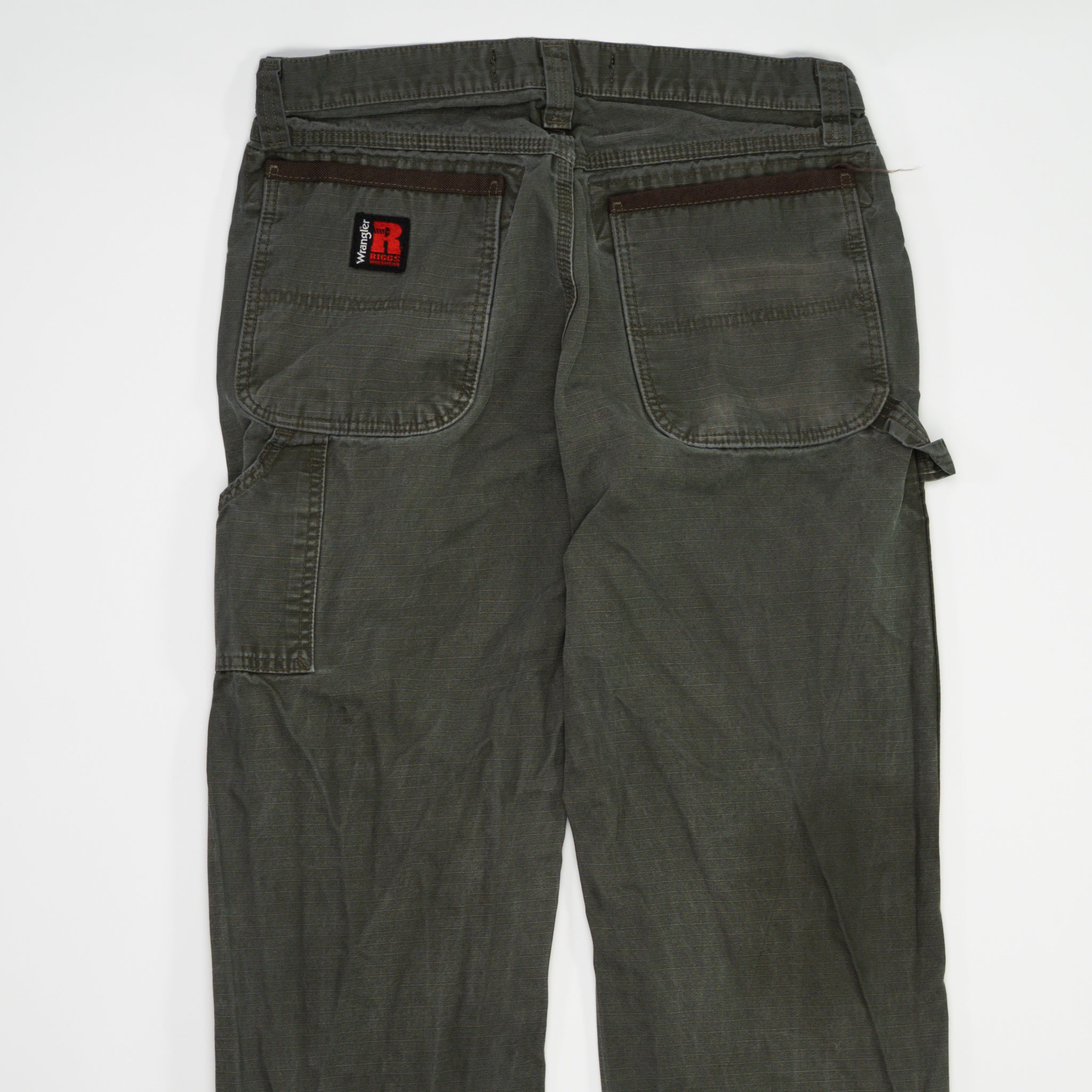 Vintage Army Green Wrangler Riggs Pants (32 x 32)