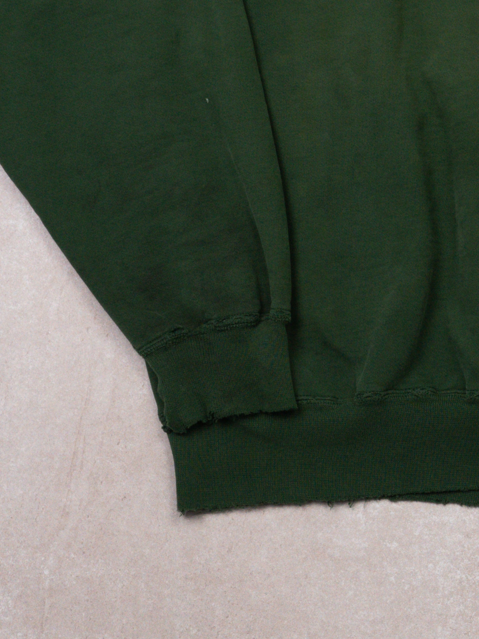 Vintage 90s Rugged Green Pro Cotton Russell Athletics Crewneck  (L)