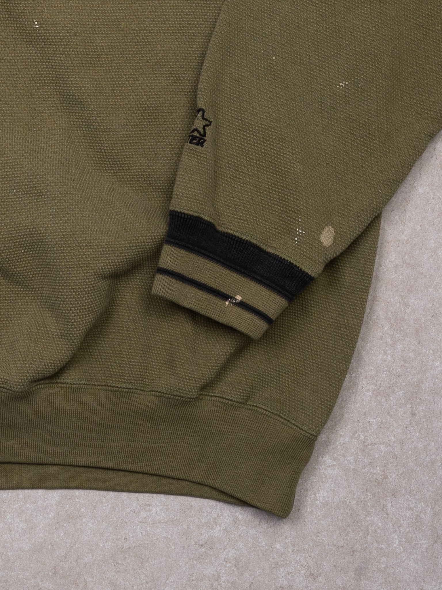 Vintage Moss Green + Black Starter Crewneck ((L)