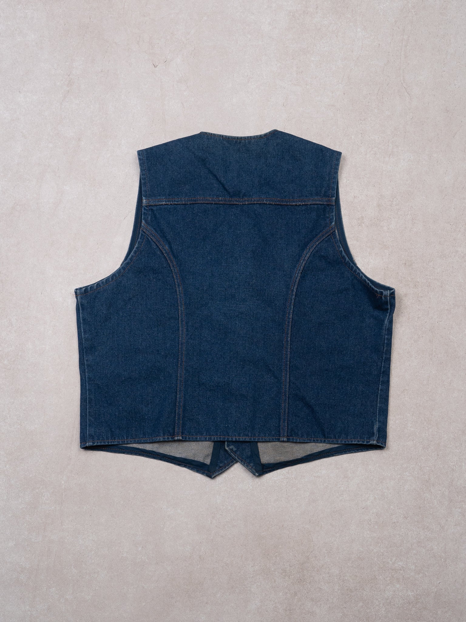 Vintage Blue 1970s Wrangler Denim Vest (M/L)